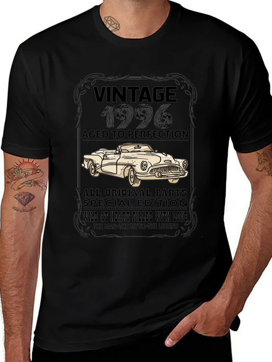 Vintage 1996 T-Shirt - Aged to Perfection Classic Car Design