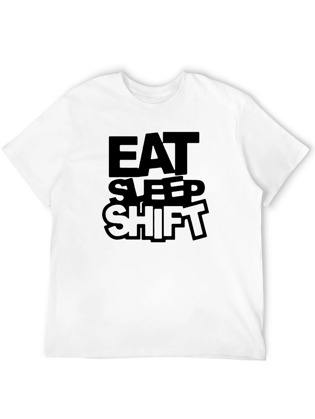 Eat Sleep Shift Black Graphic Tee