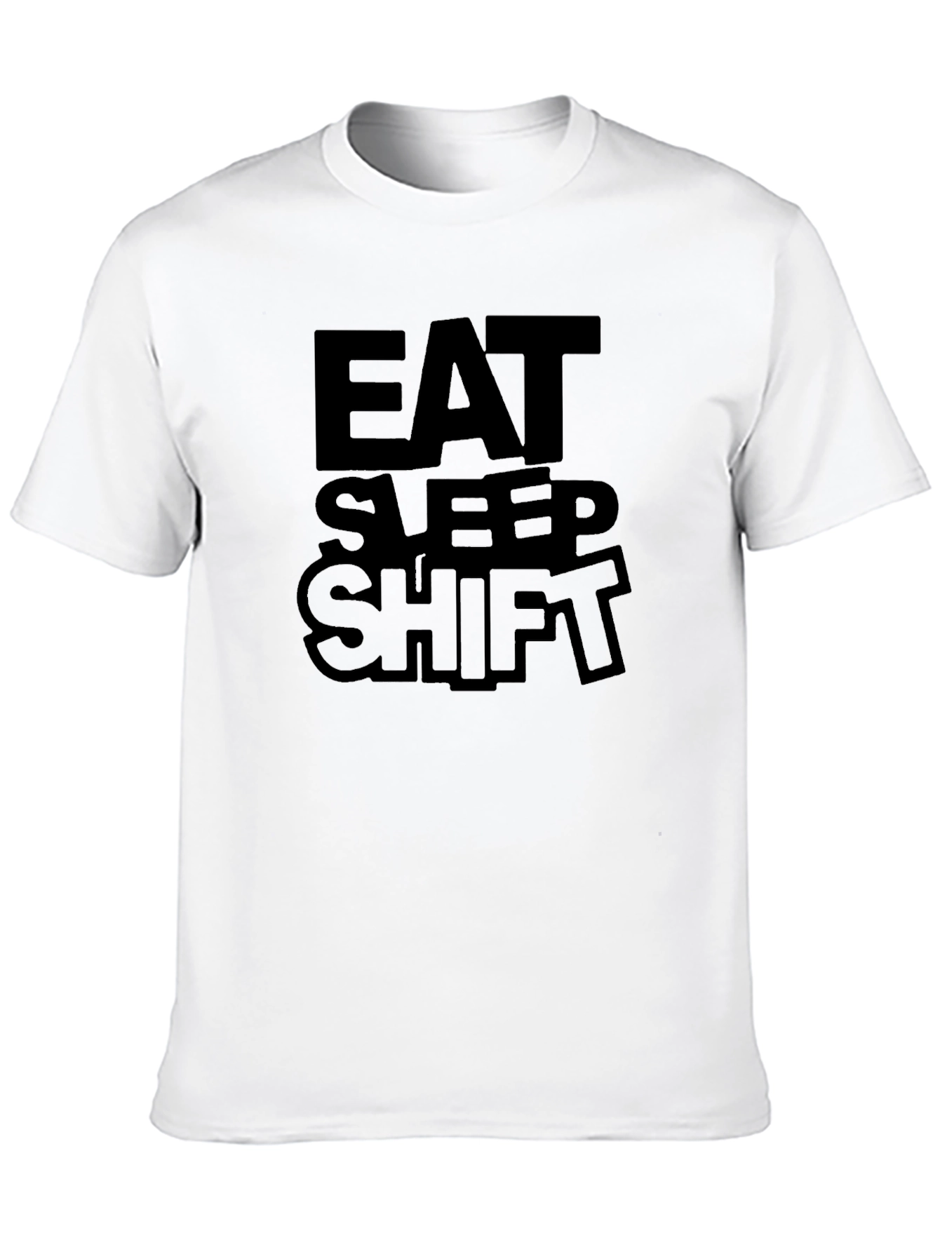 Eat Sleep Shift Black Graphic Tee