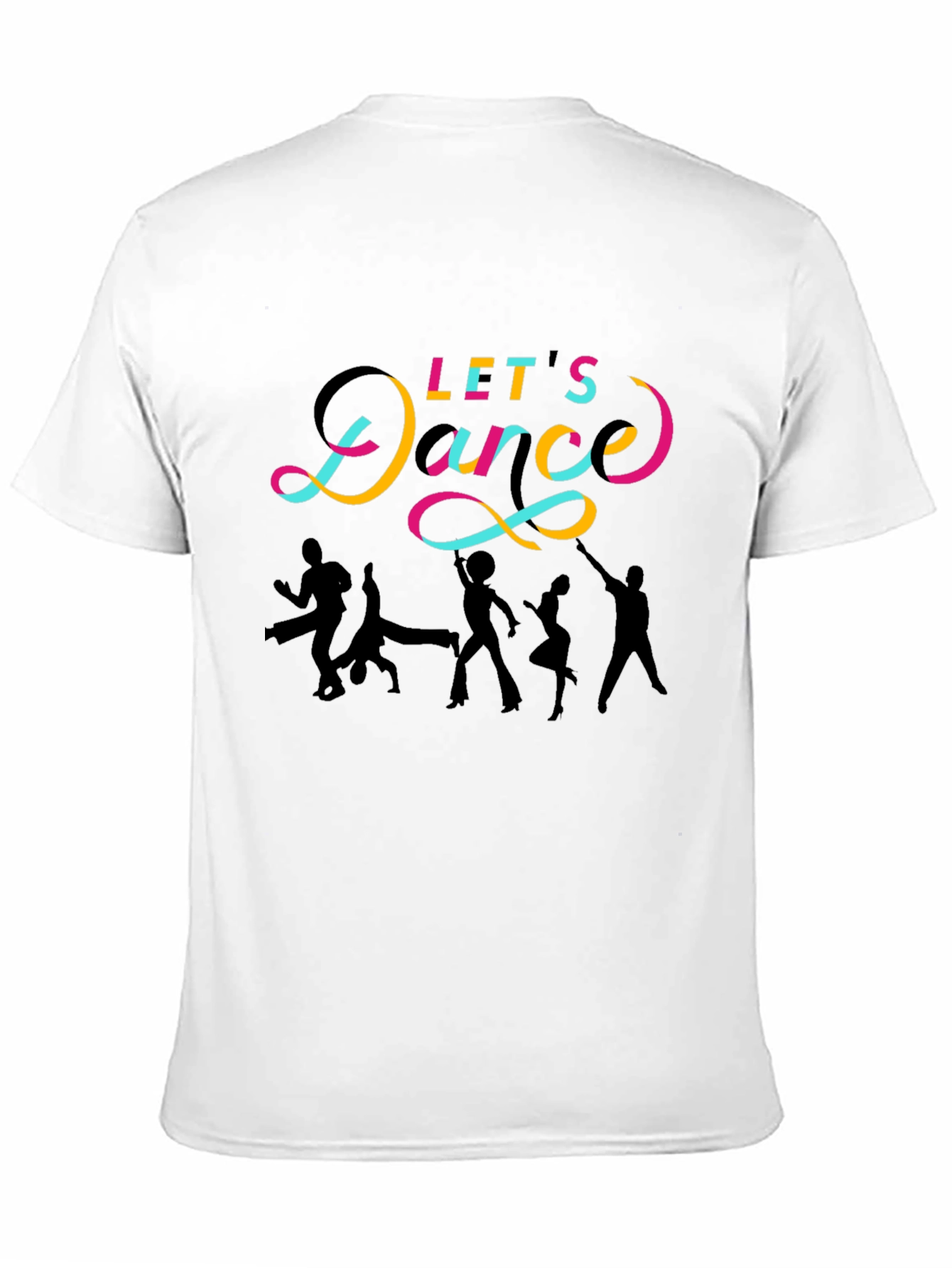 Lets Dance Graphic Tee - Black Cotton T-Shirt