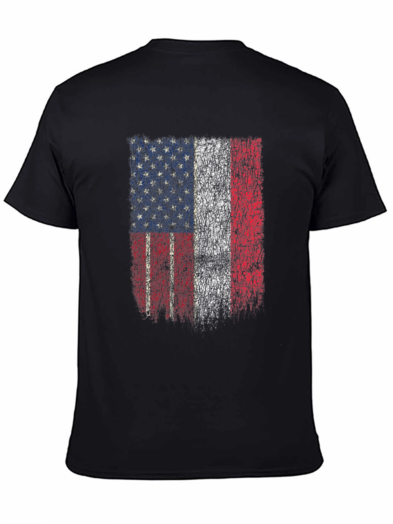 American France Flag Distressed Graphic Tee