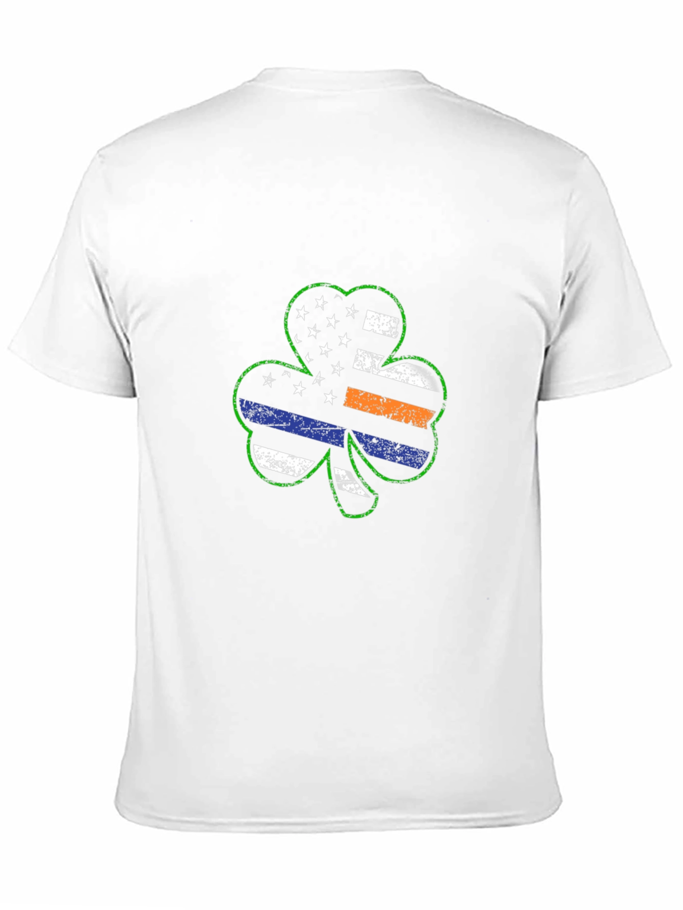 Shamrock American Flag Thin Line Graphic Tee