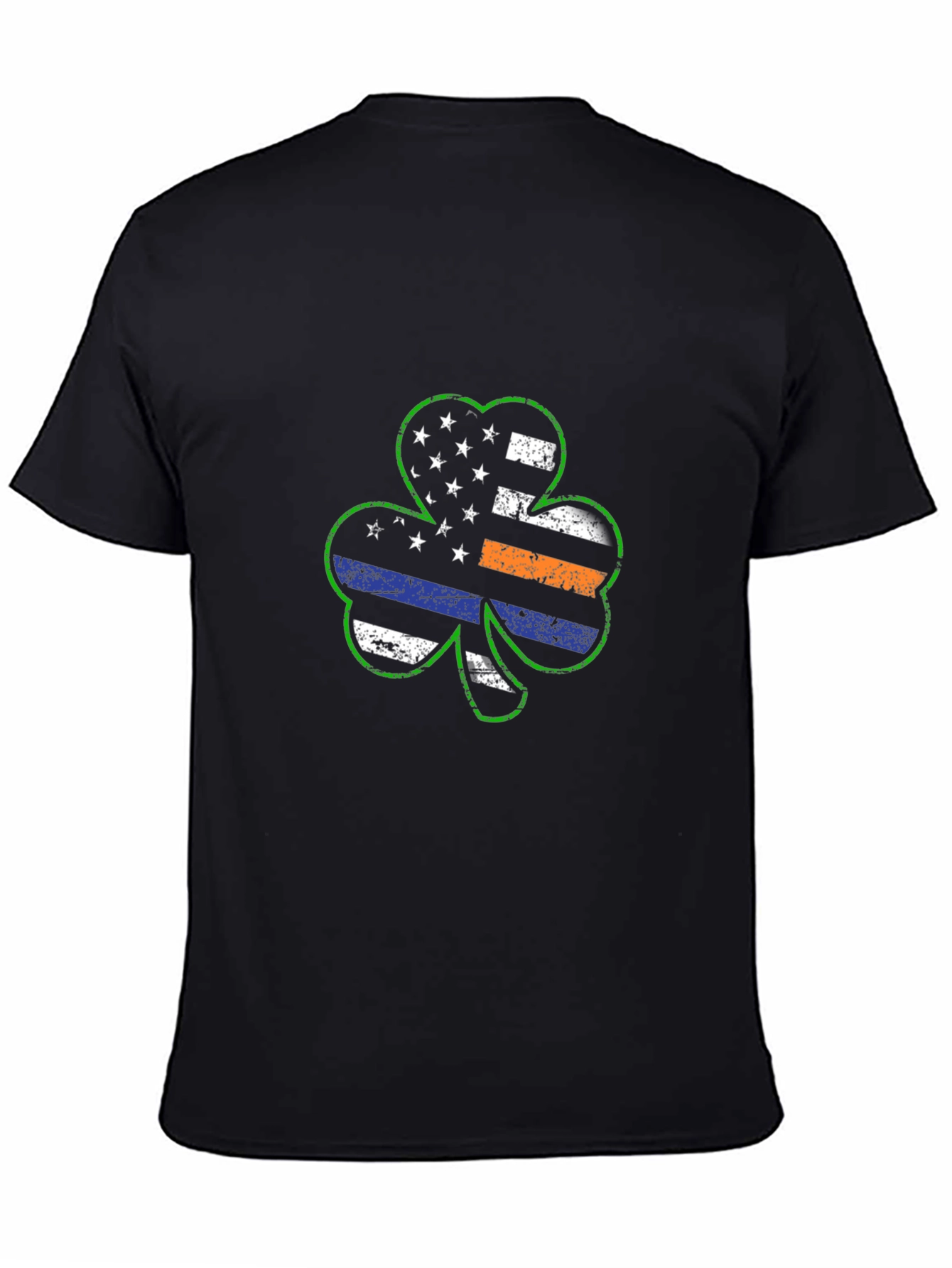 Shamrock American Flag Thin Line Graphic Tee