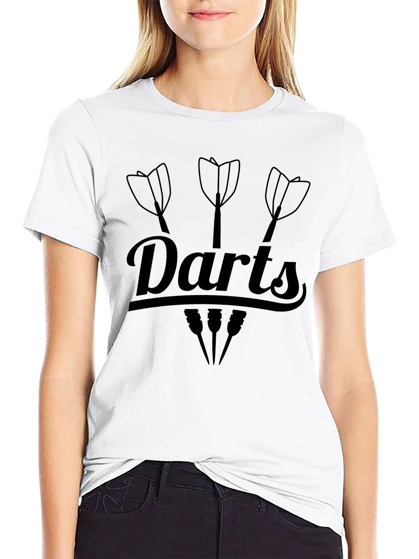 Darts Graphic Black T-Shirt