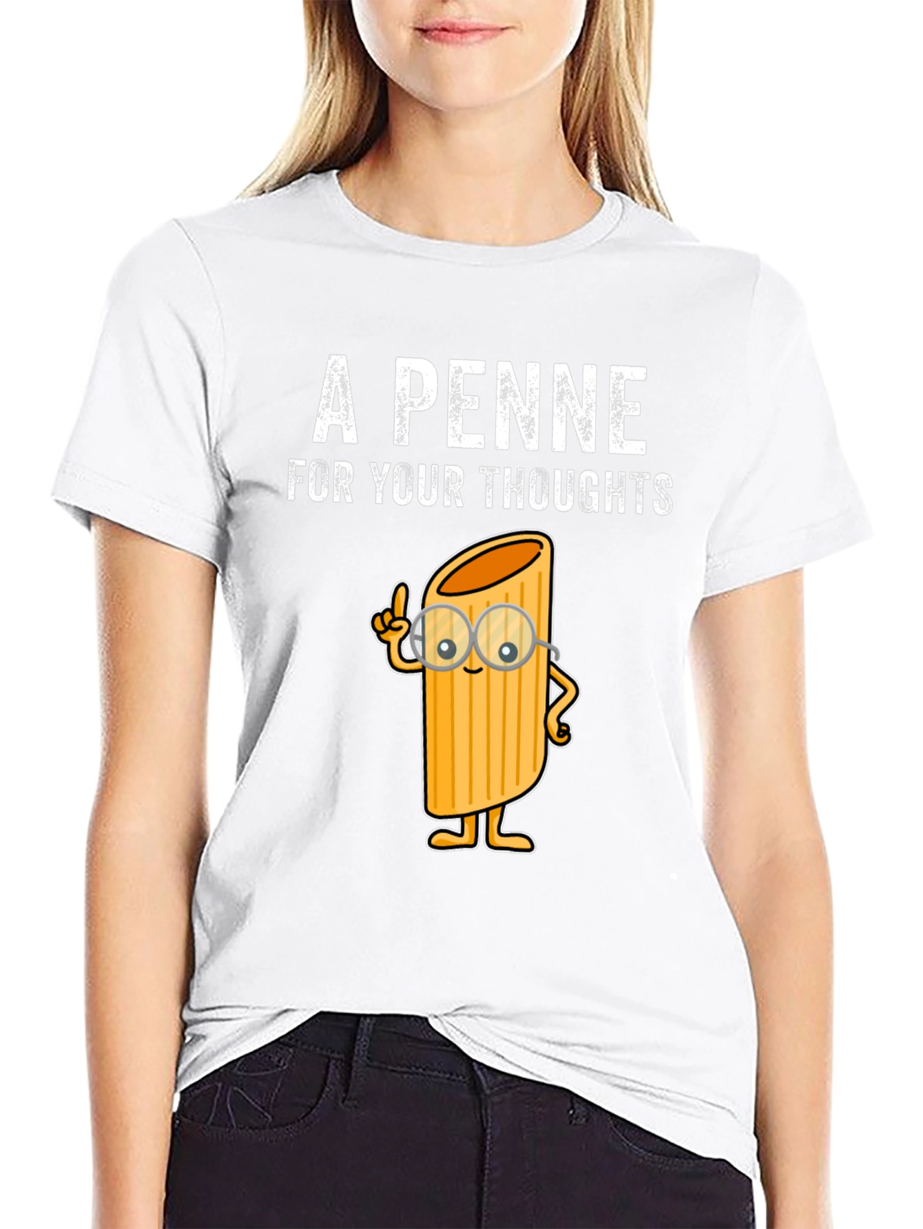 A Penne For Your Thoughts Funny T-Shirt