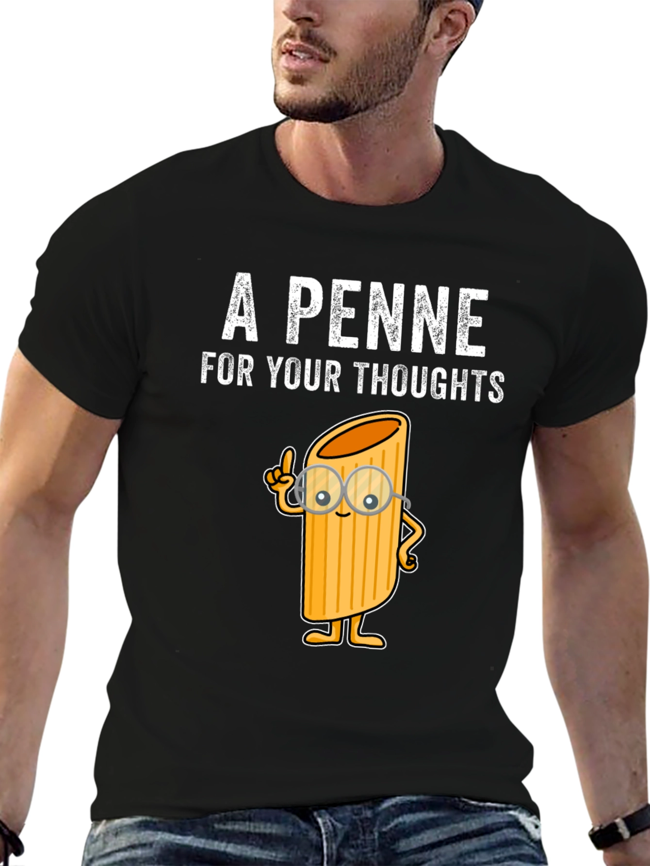 A Penne For Your Thoughts Funny T-Shirt