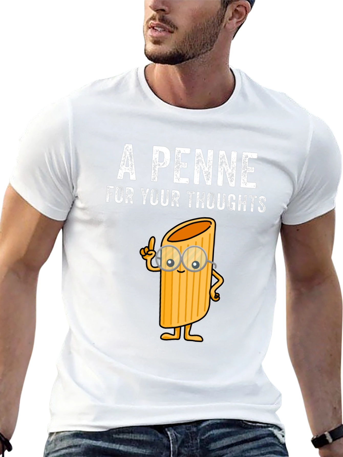 A Penne For Your Thoughts Funny T-Shirt