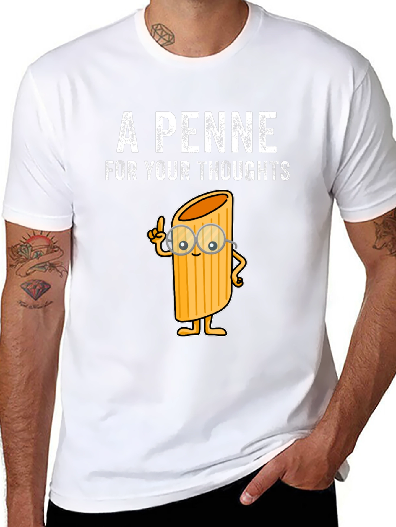 A Penne For Your Thoughts Funny T-Shirt