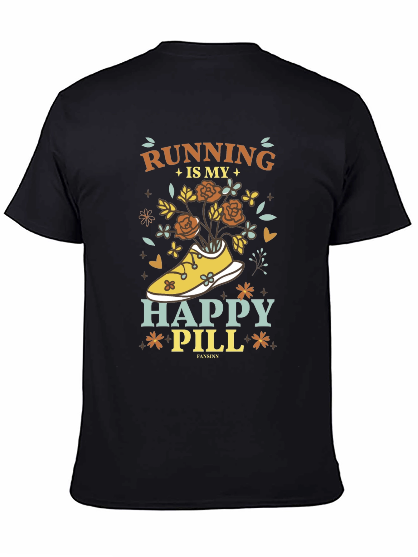 Running is My Happy Pill Graphic Tee