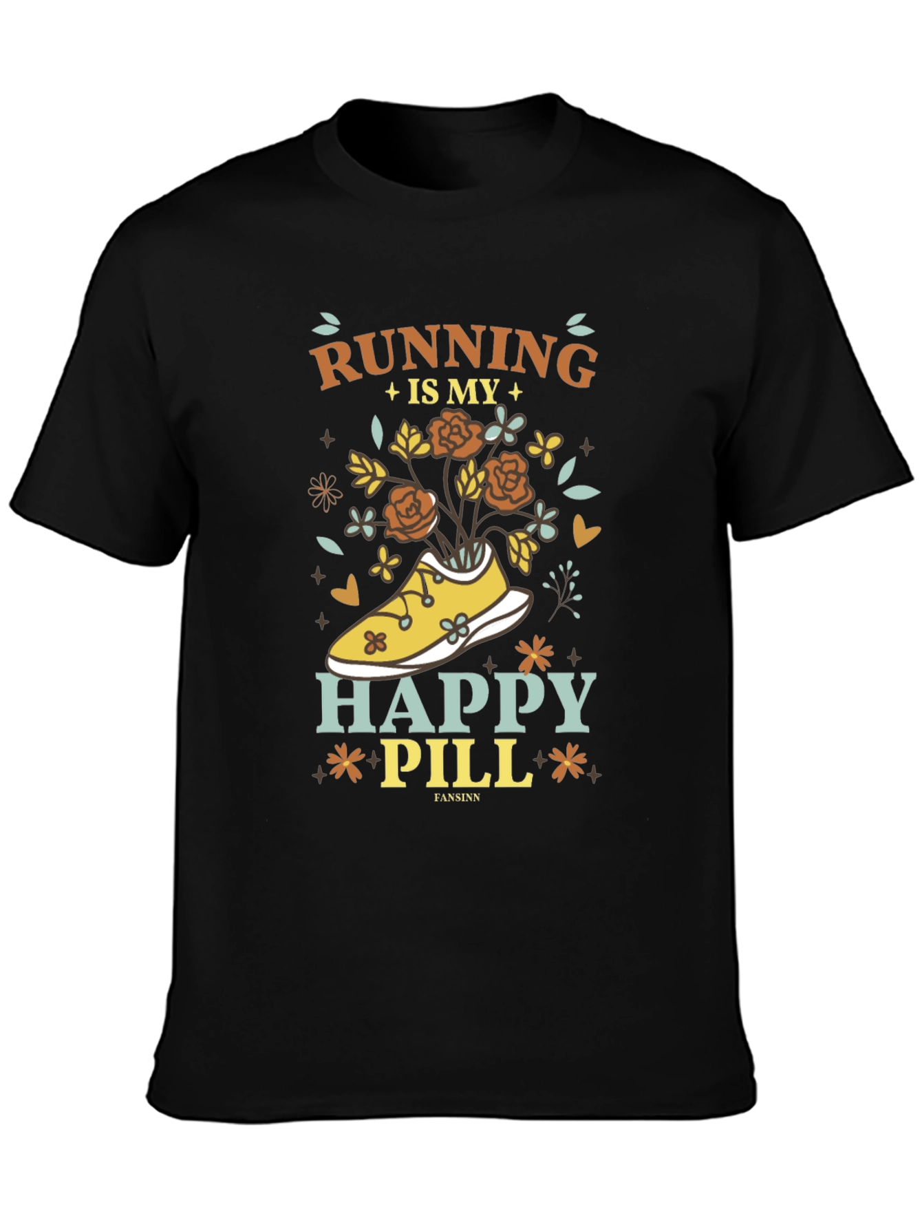 Running is My Happy Pill Graphic Tee