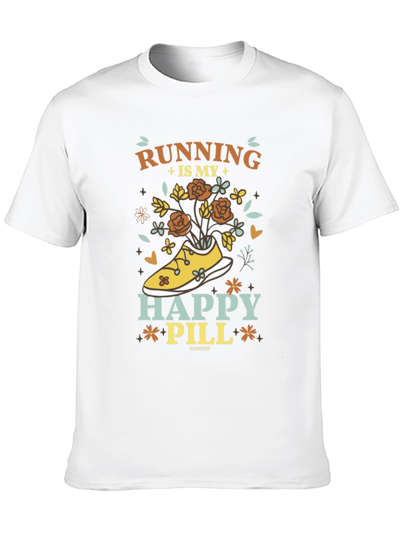 Running is My Happy Pill Graphic Tee