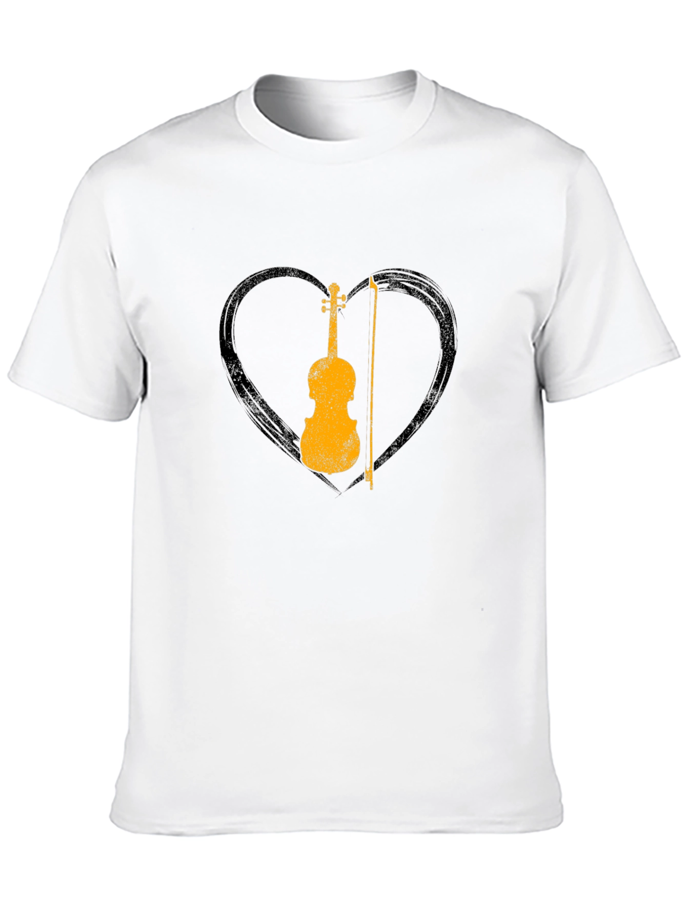 Violin Heart Graphic Tee - Musician T-Shirt