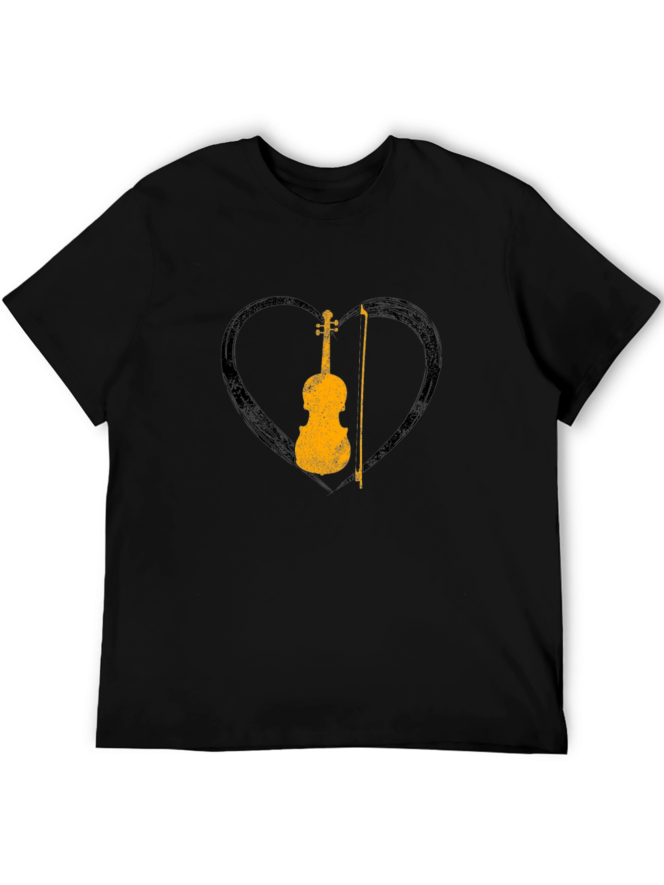 Violin Heart Graphic Tee - Musician T-Shirt