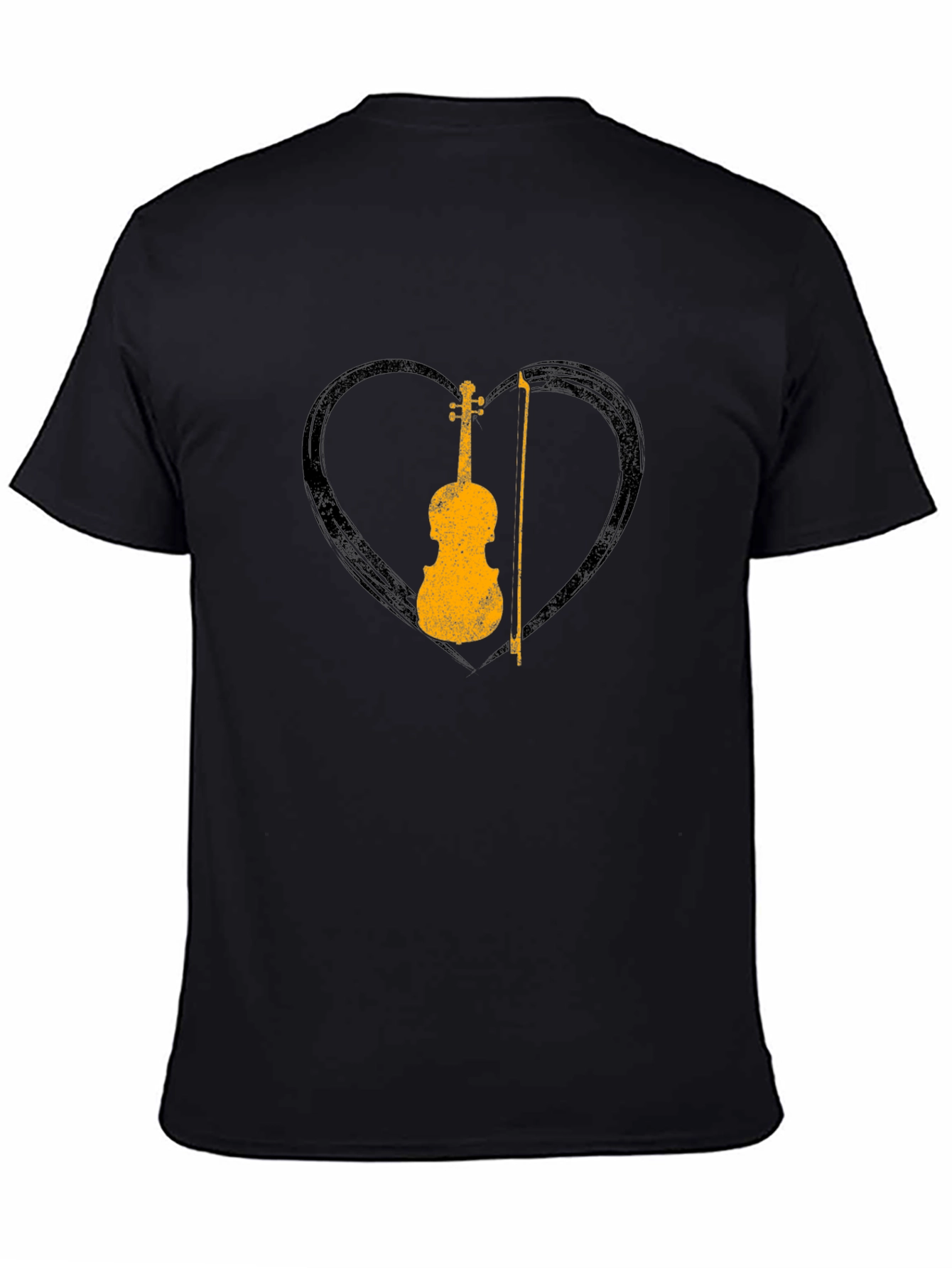 Violin Heart Graphic Tee - Musician T-Shirt
