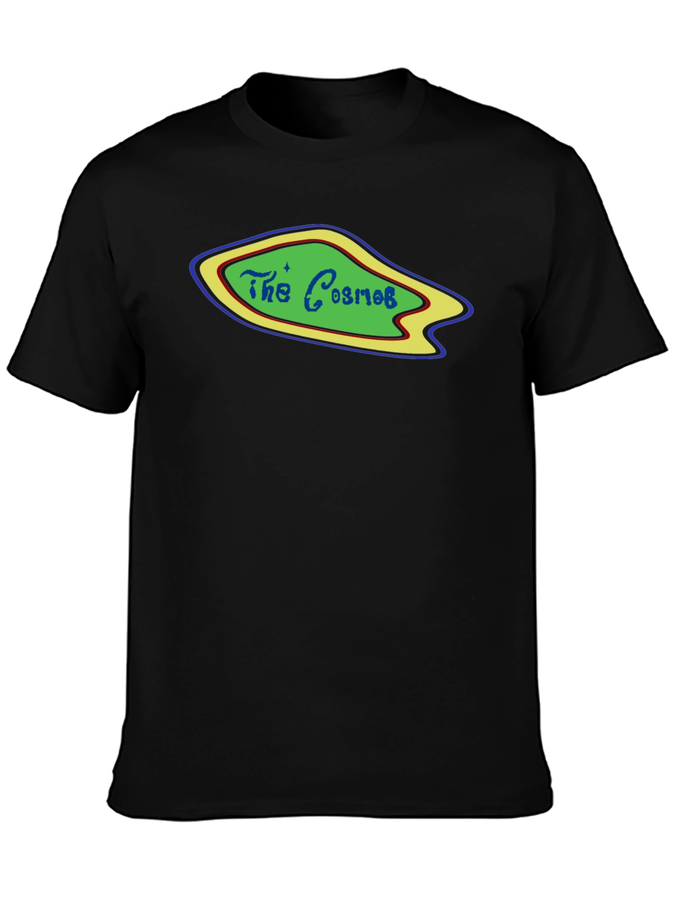 The Cosmos Retro Graphic T-Shirt - Black