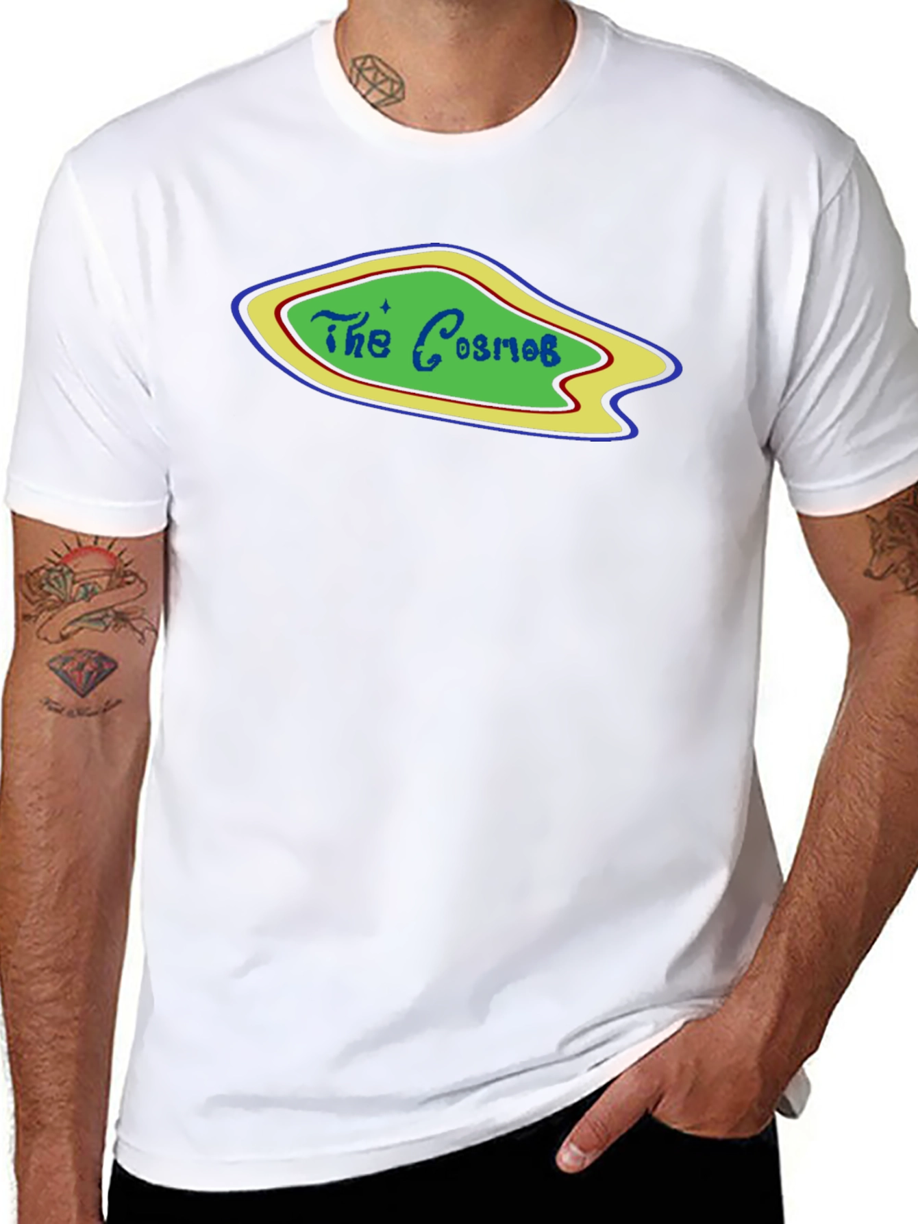 The Cosmos Retro Graphic T-Shirt - Black