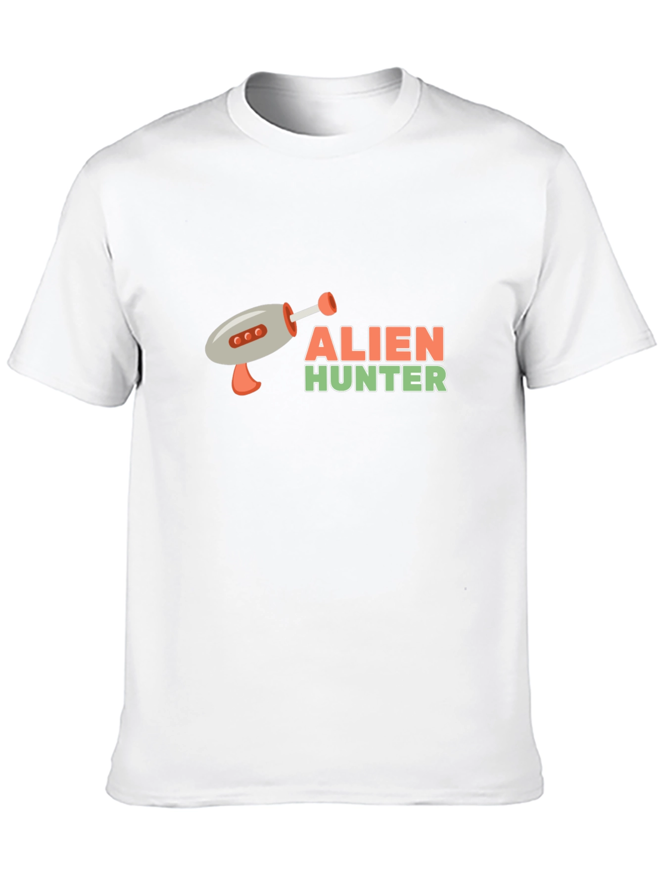 Alien Hunter Graphic Tee - Black Cotton T-Shirt