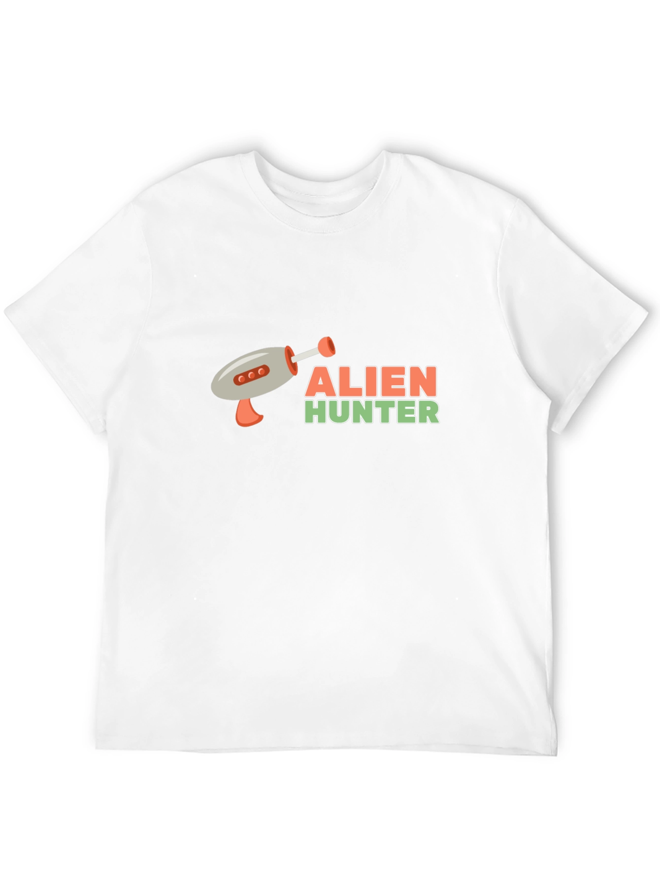 Alien Hunter Graphic Tee - Black Cotton T-Shirt