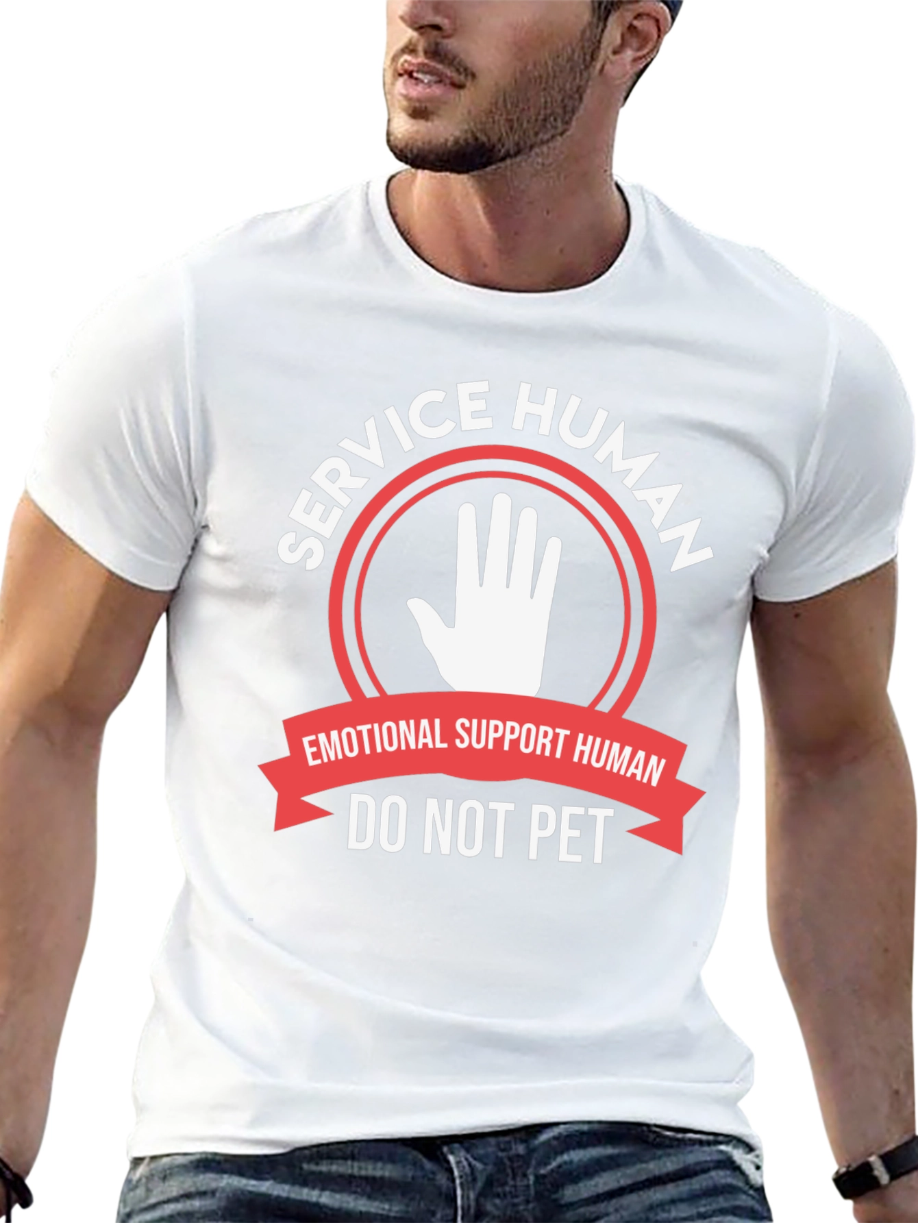 Service Human Emotional Support T-Shirt
