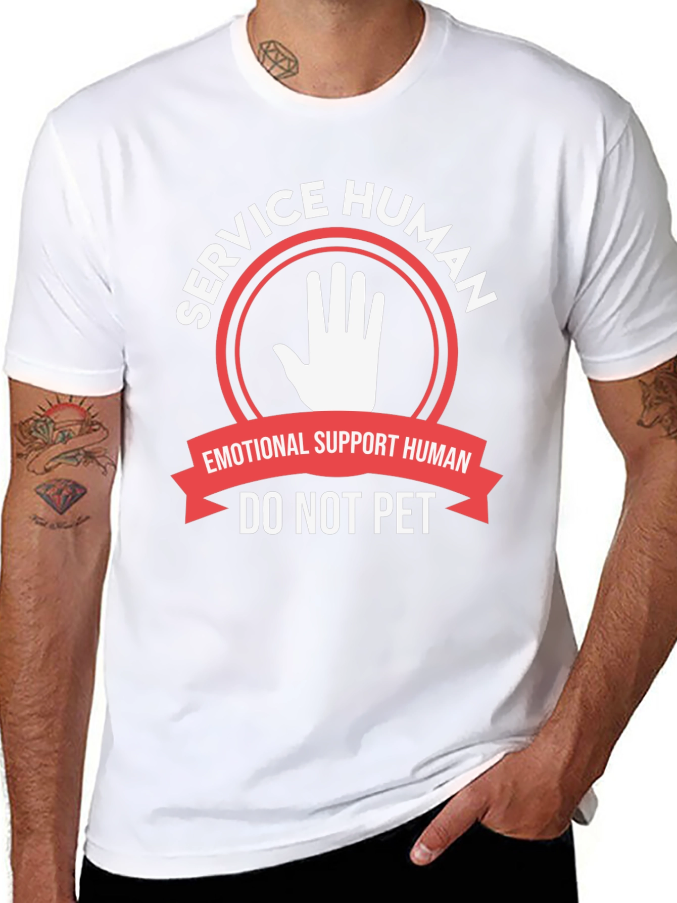 Service Human Emotional Support T-Shirt
