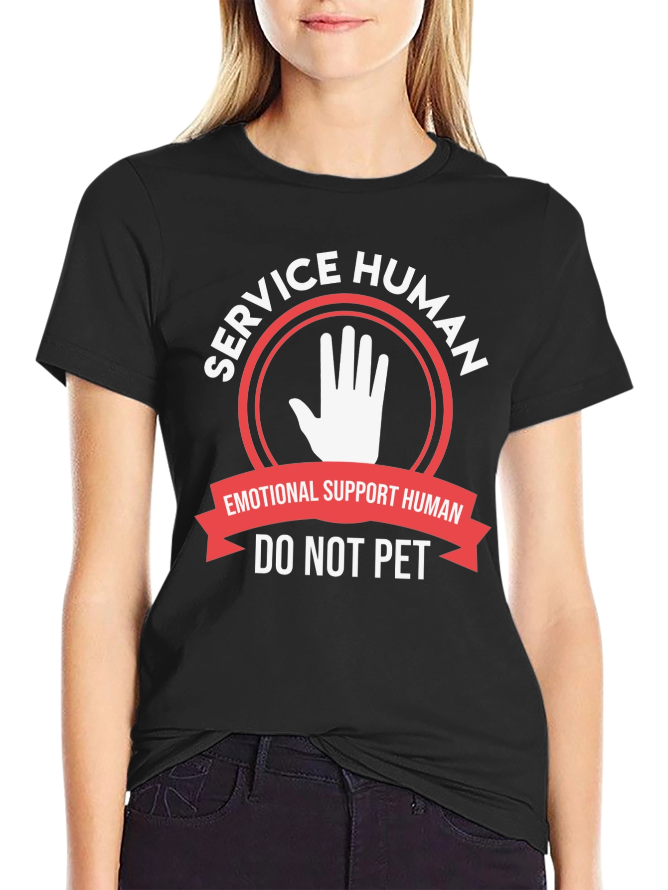 Service Human Emotional Support T-Shirt