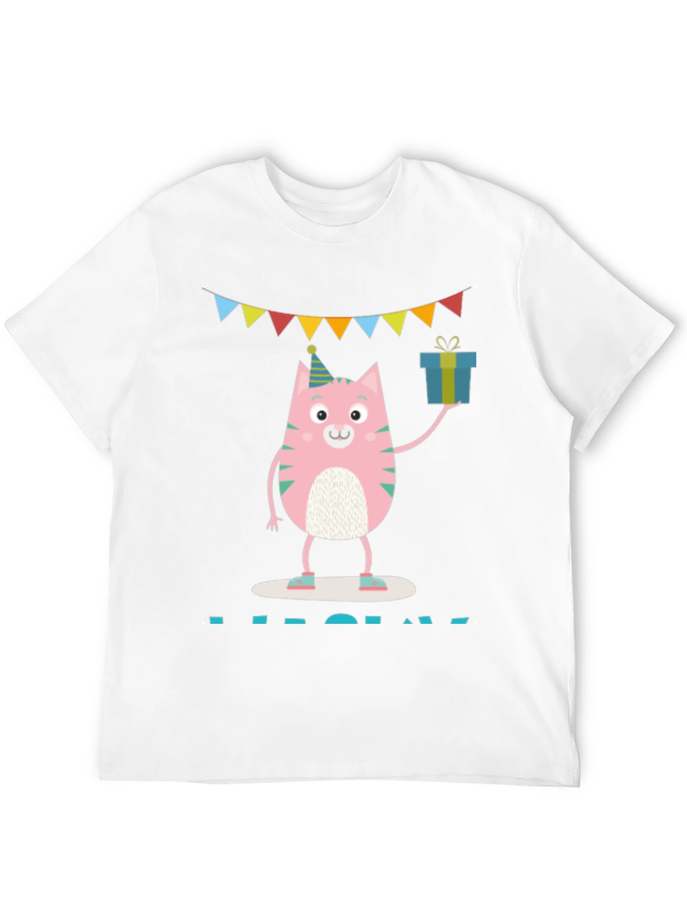Birthday Cat Graphic T-Shirt - Unisex
