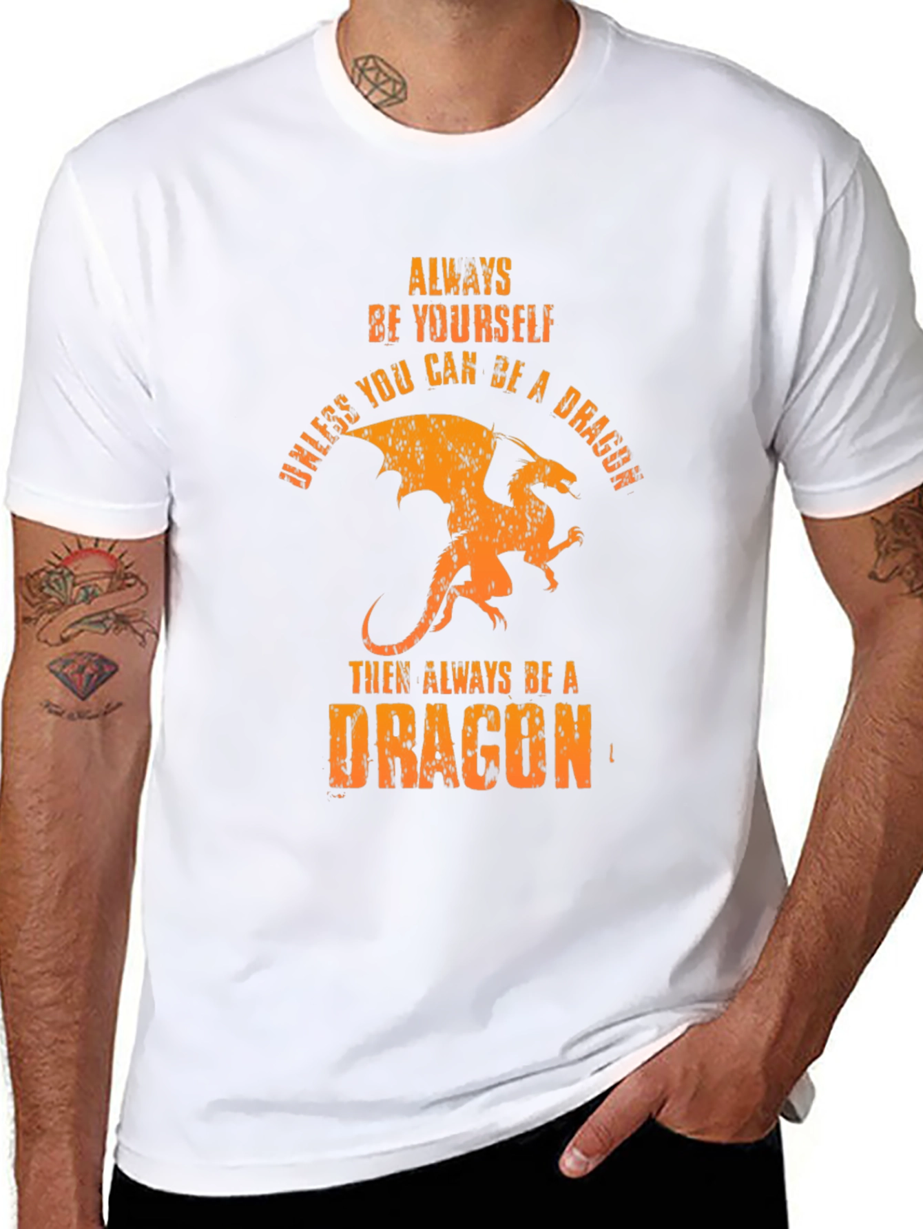Always Be A Dragon T-Shirt -  Unique Graphic Tee