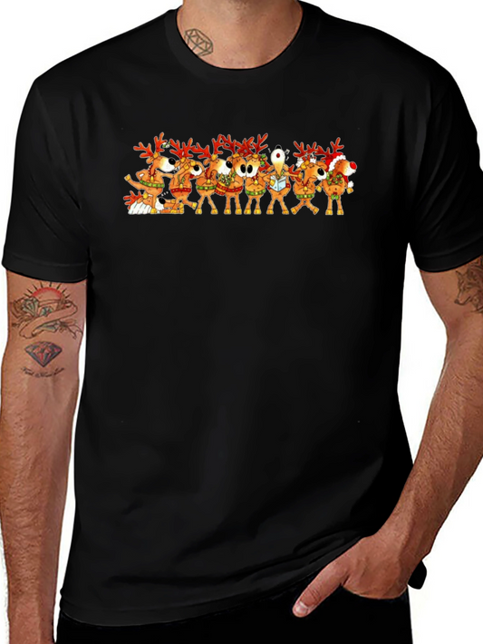 Festive Reindeer Crew Neck T-Shirt