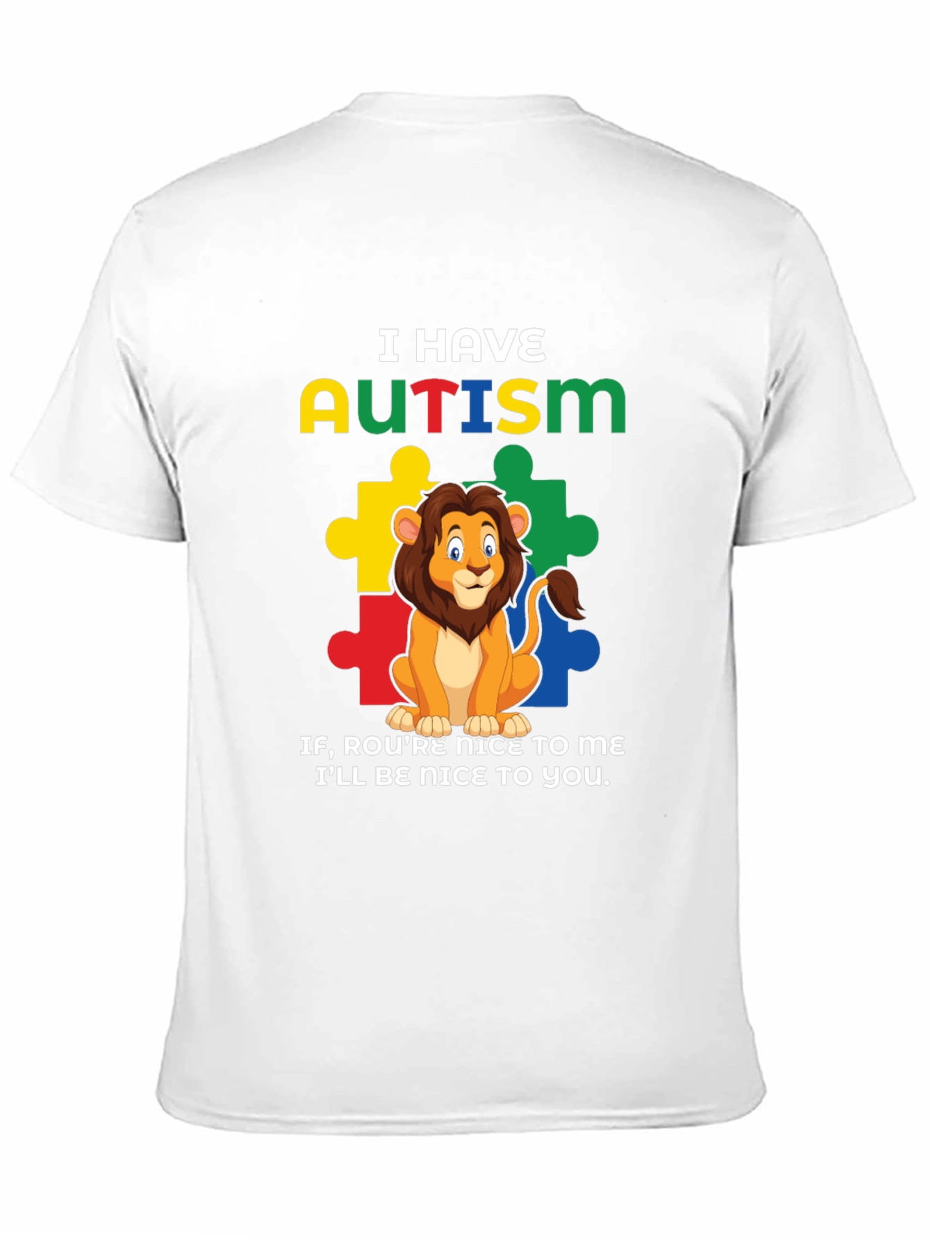 Autism Awareness Lion T-Shirt: Be Nice