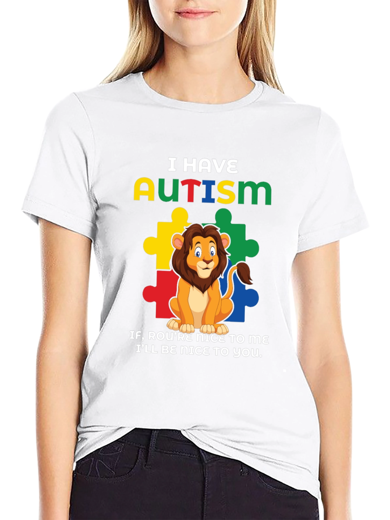 Autism Awareness Lion T-Shirt: Be Nice