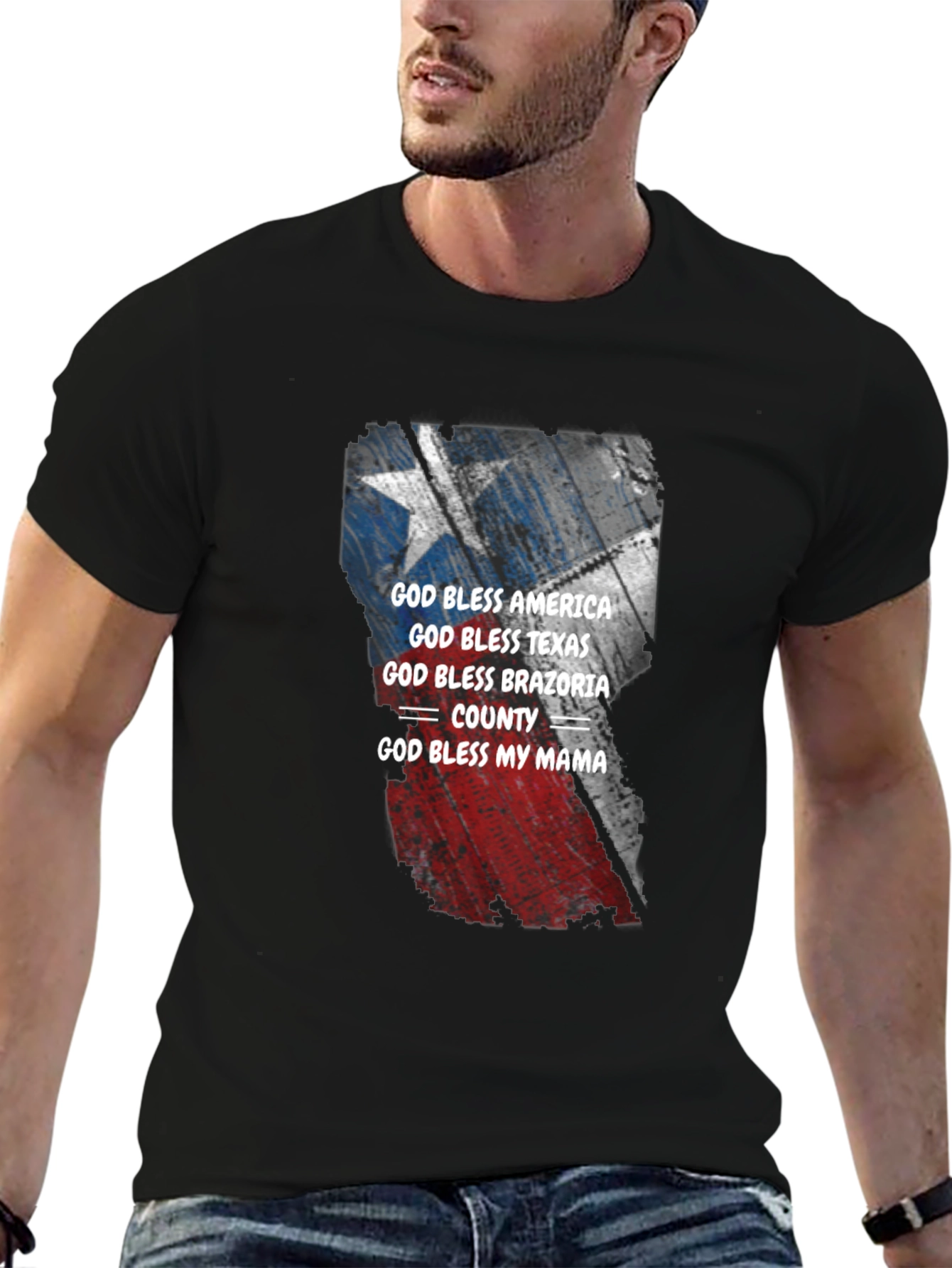 God Bless America Texas Brazoria County T-Shirt