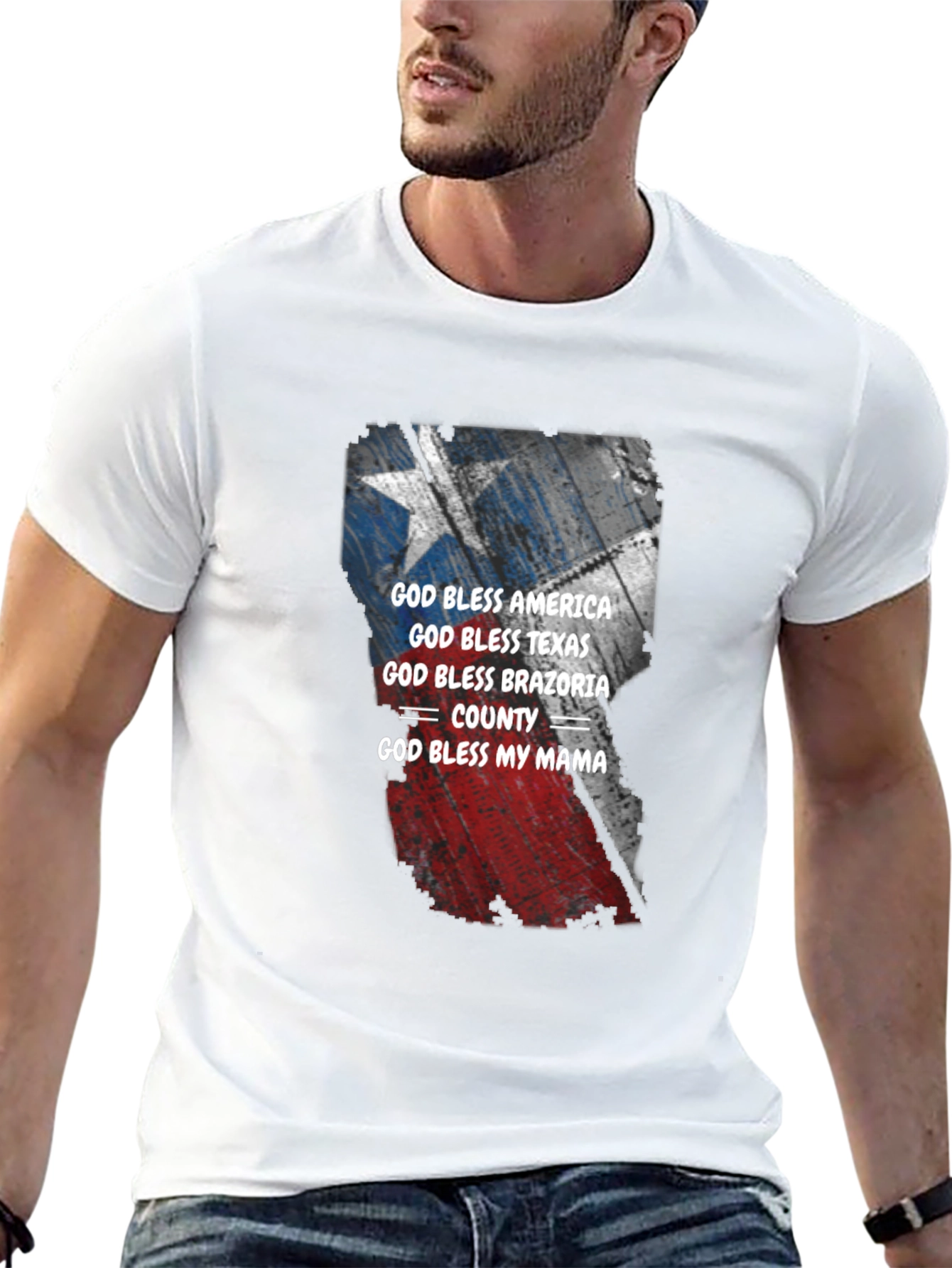 God Bless America Texas Brazoria County T-Shirt