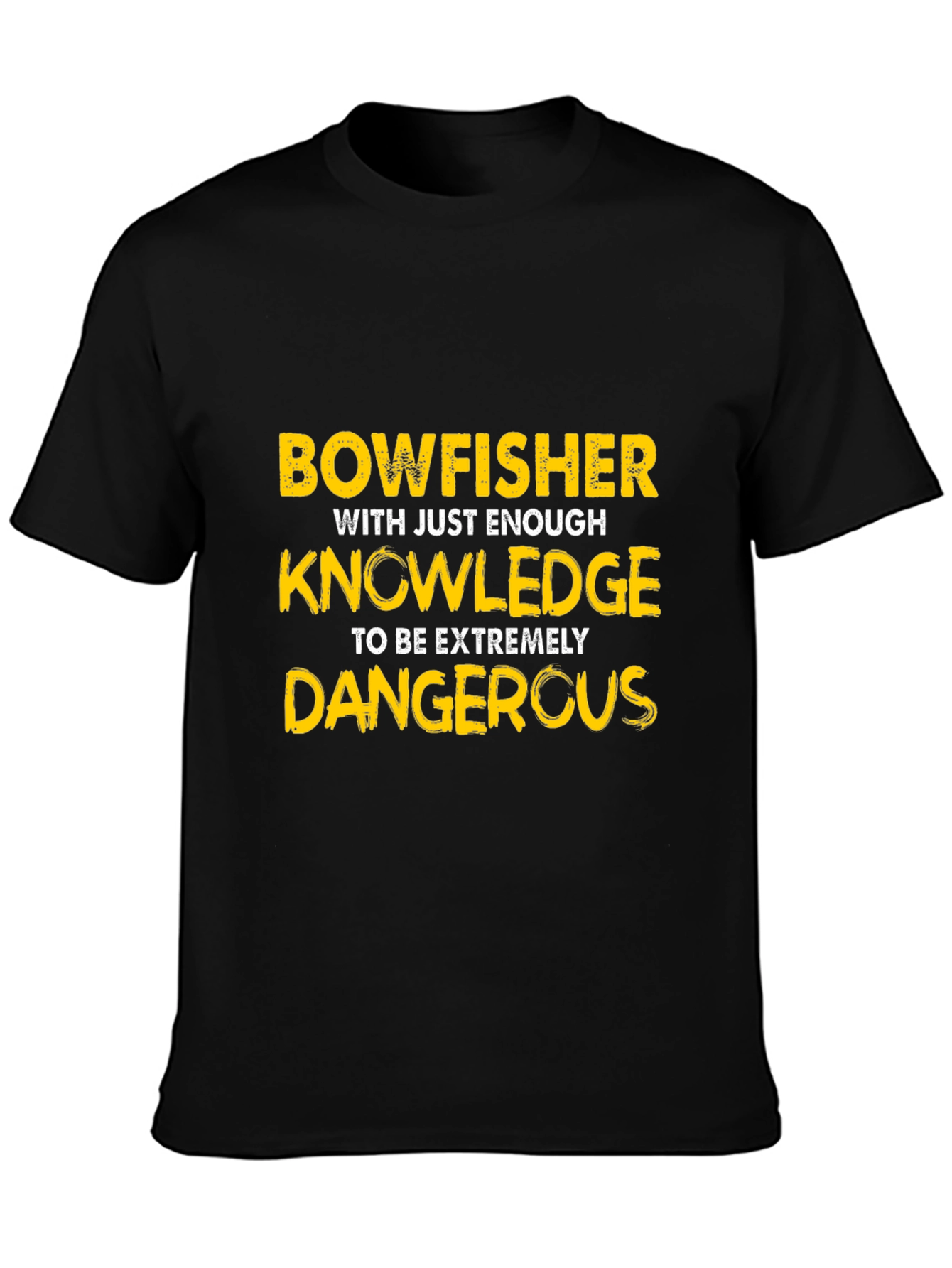 Bowfisher Knowledge Funny Graphic T-Shirt