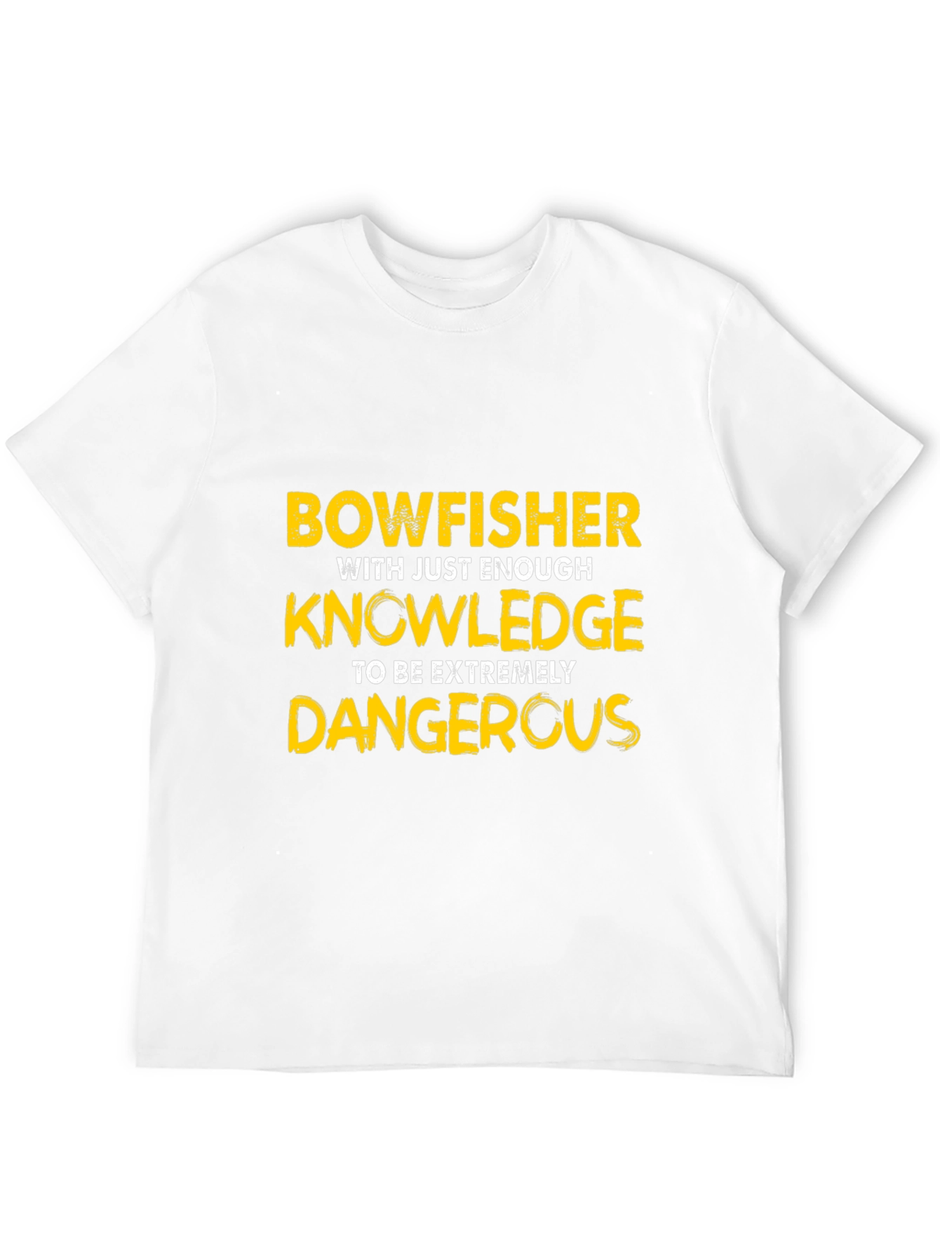 Bowfisher Knowledge Funny Graphic T-Shirt