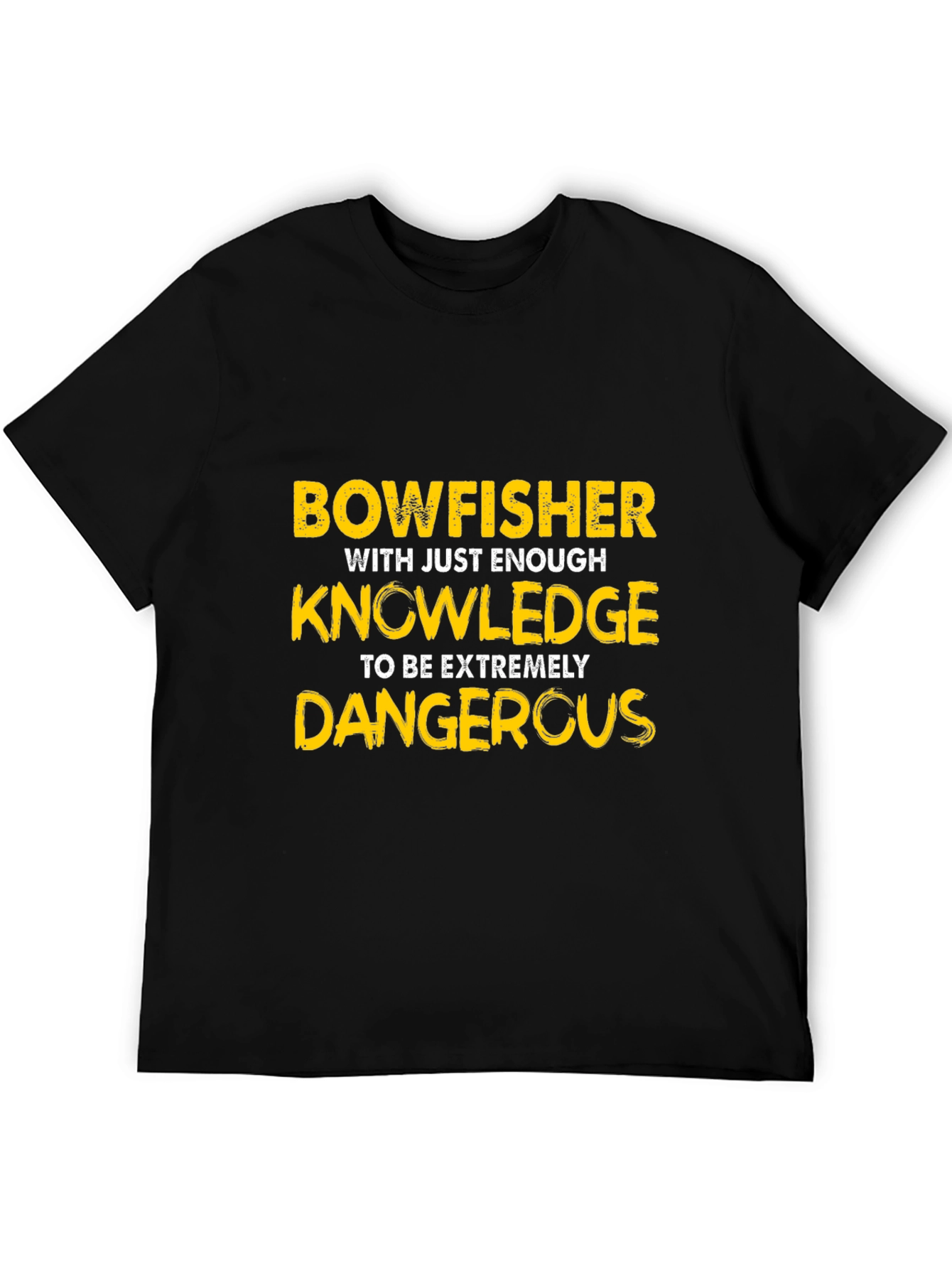 Bowfisher Knowledge Funny Graphic T-Shirt