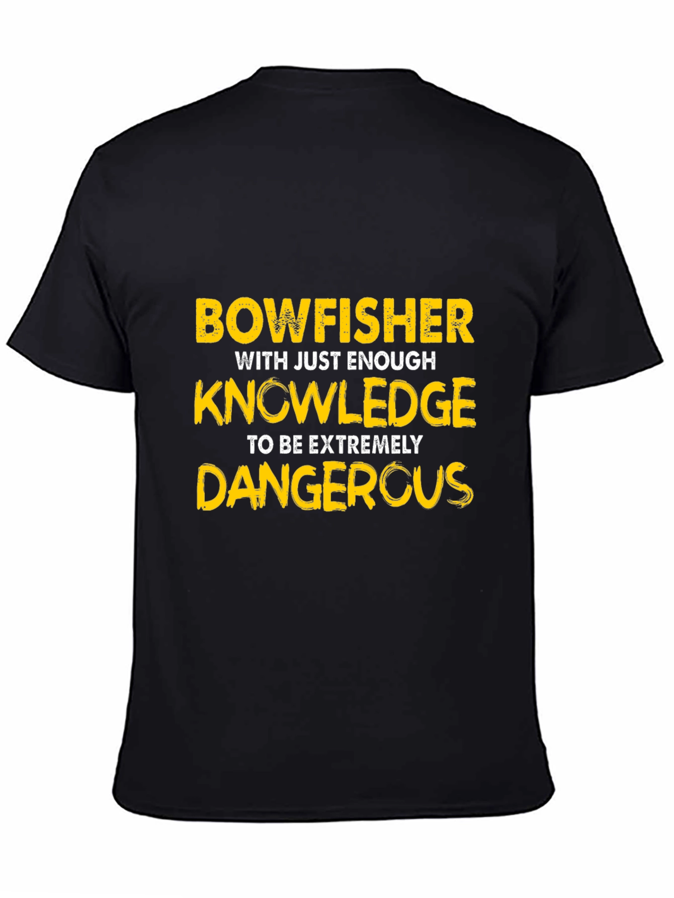 Bowfisher Knowledge Funny Graphic T-Shirt