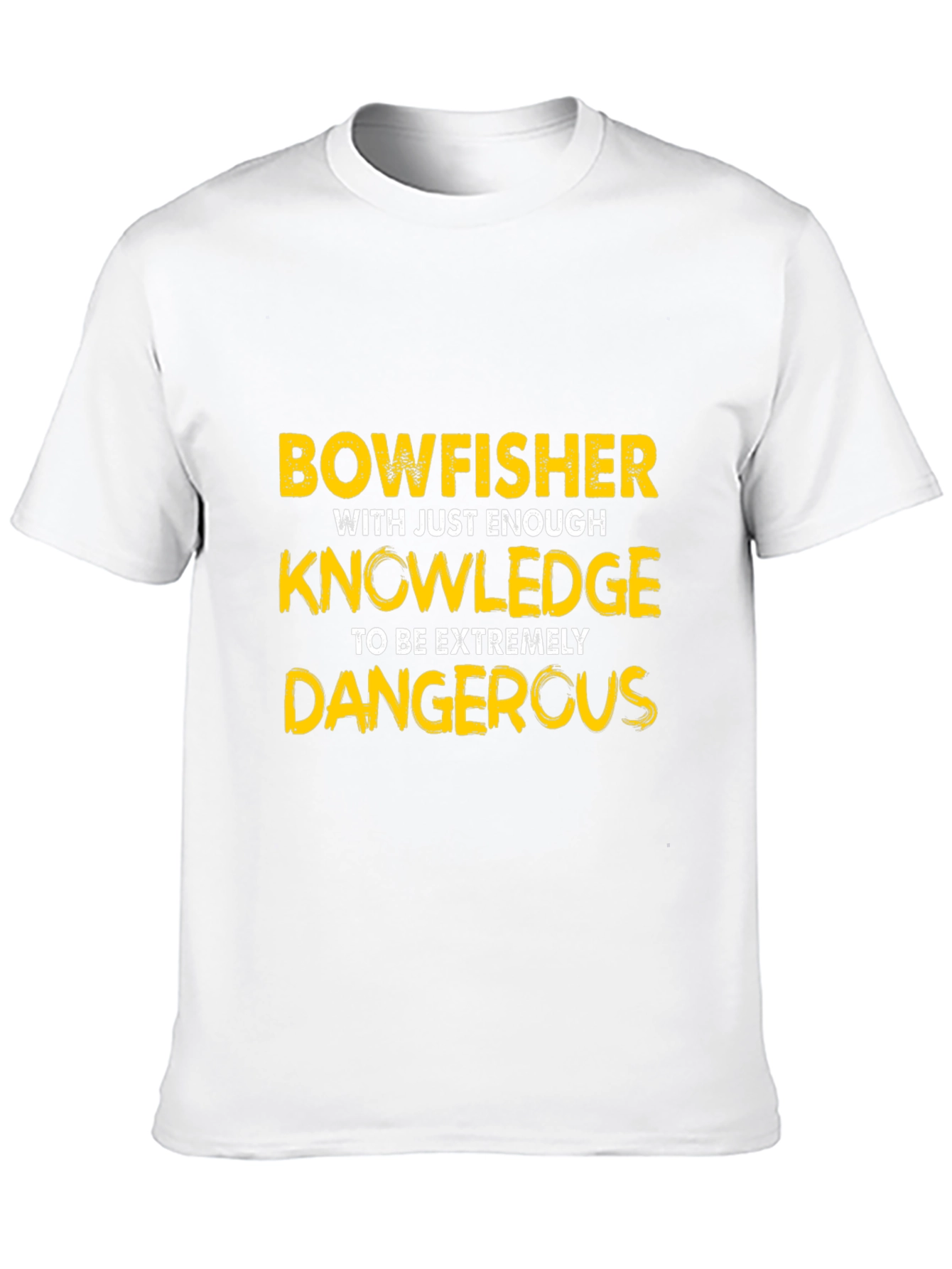 Bowfisher Knowledge Funny Graphic T-Shirt
