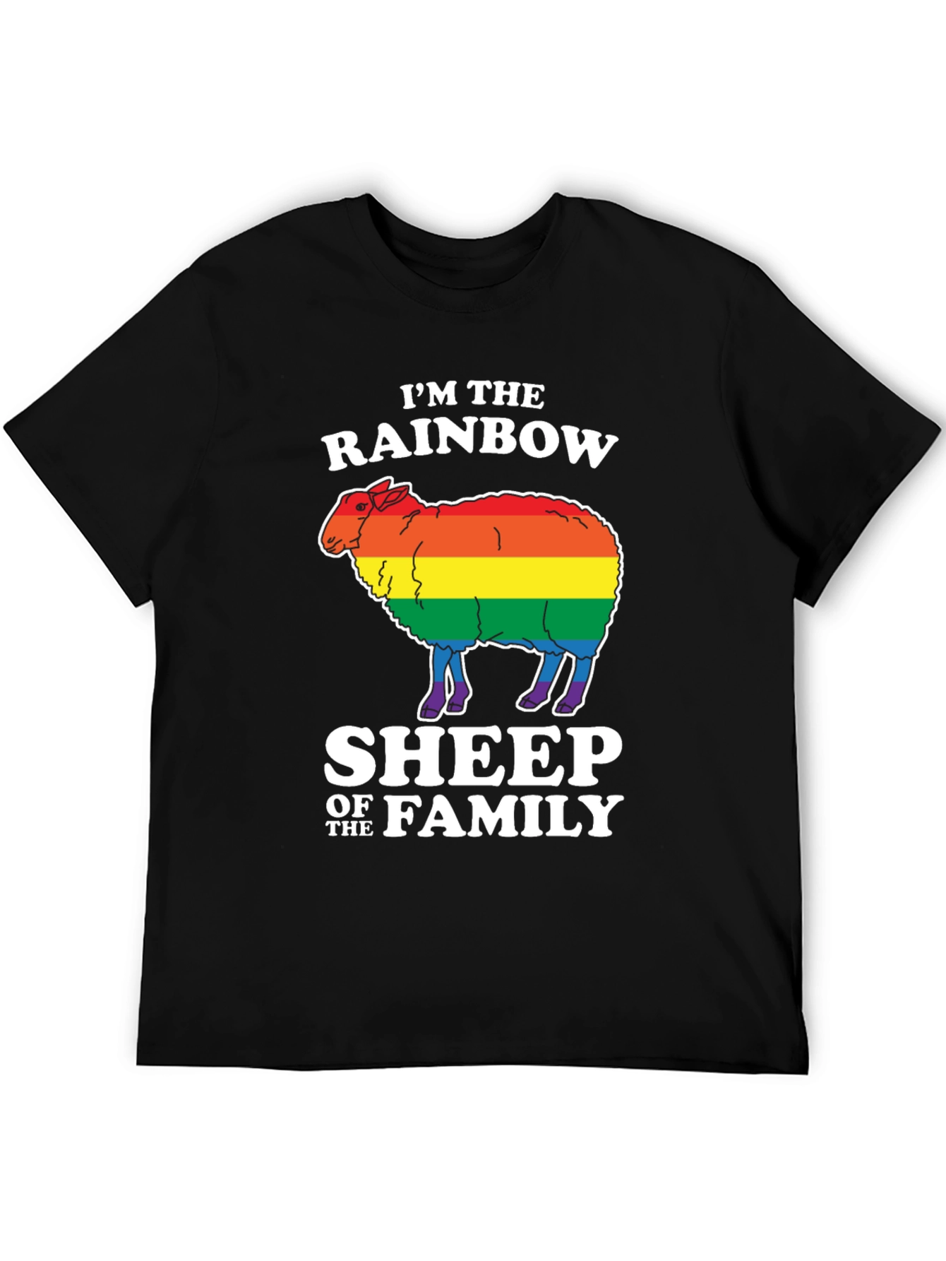 Rainbow Sheep LGBTQ Pride T-Shirt