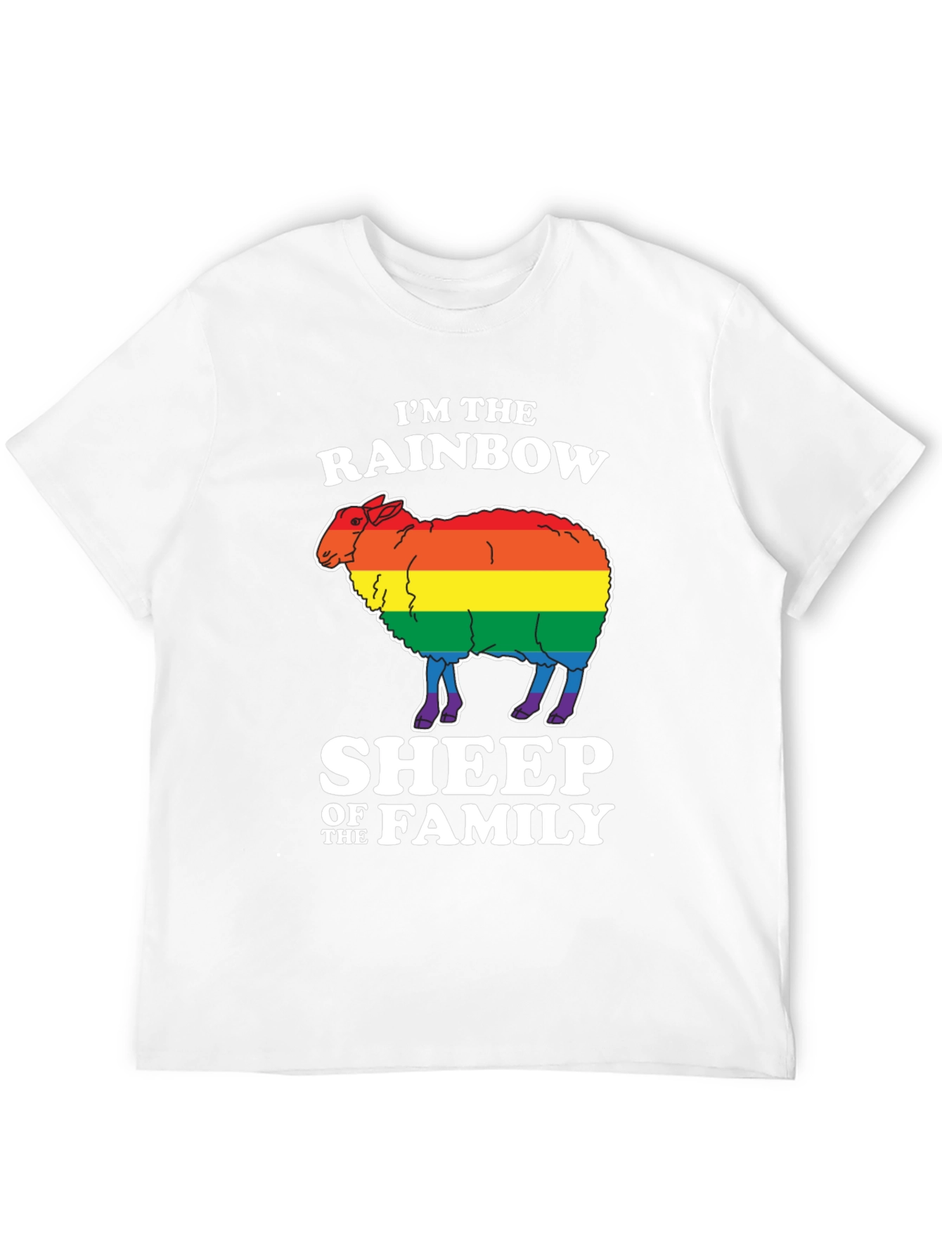 Rainbow Sheep LGBTQ Pride T-Shirt