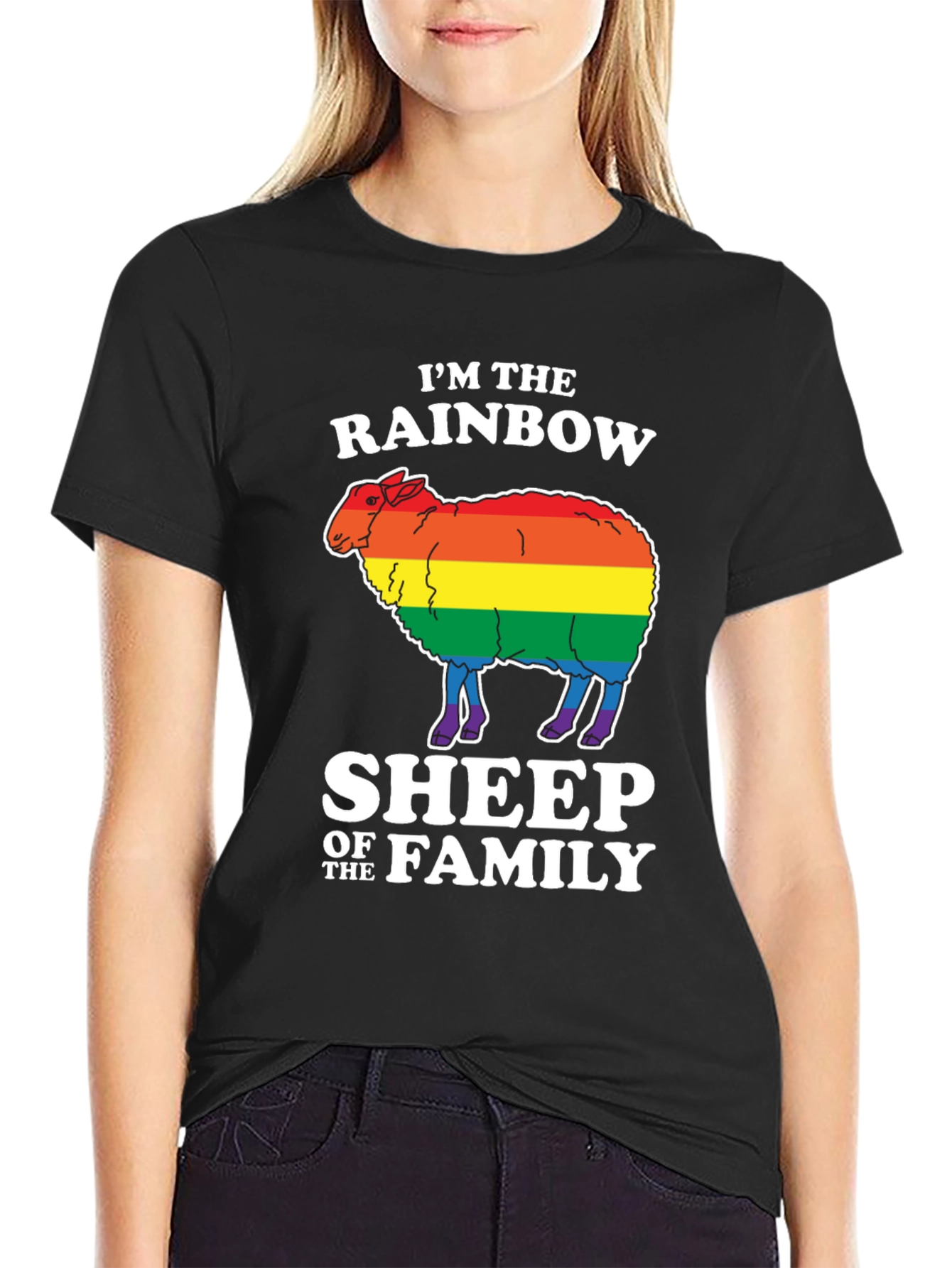 Rainbow Sheep LGBTQ Pride T-Shirt