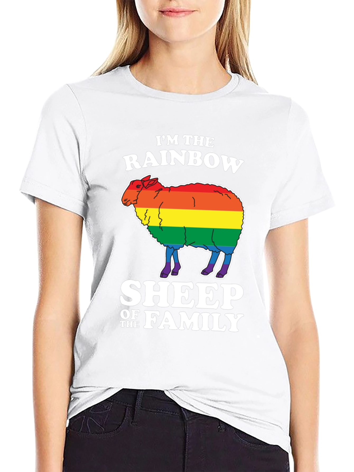 Rainbow Sheep LGBTQ Pride T-Shirt