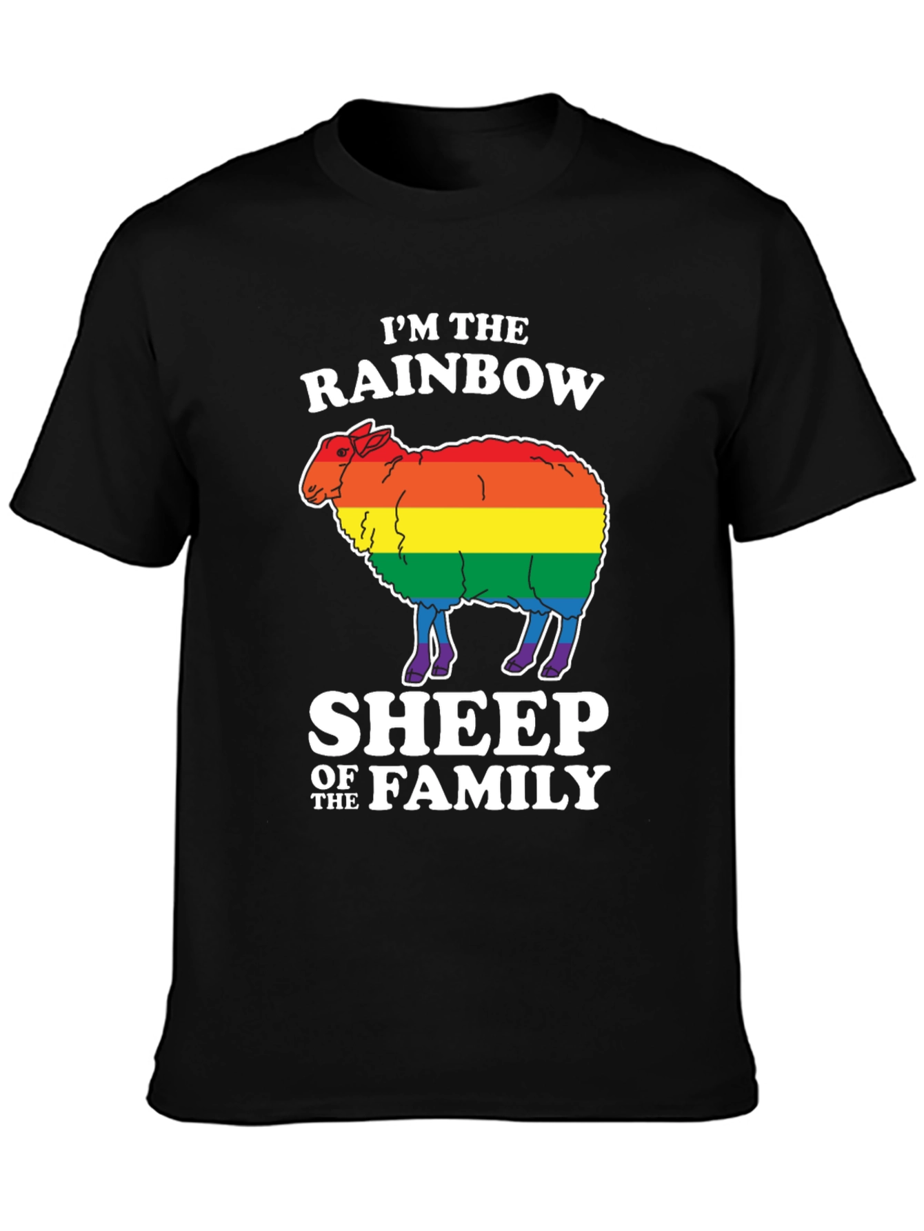 Rainbow Sheep LGBTQ Pride T-Shirt