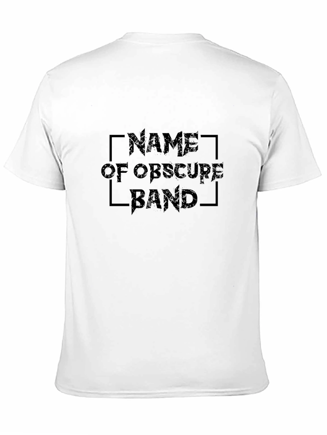 Obscure Band Name T-Shirt - Black Graphic Tee