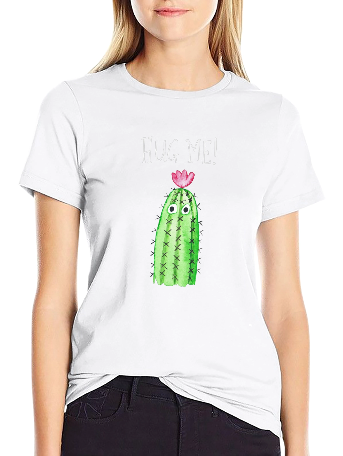 Hug Me Cactus T-Shirt - Funny Graphic Tee