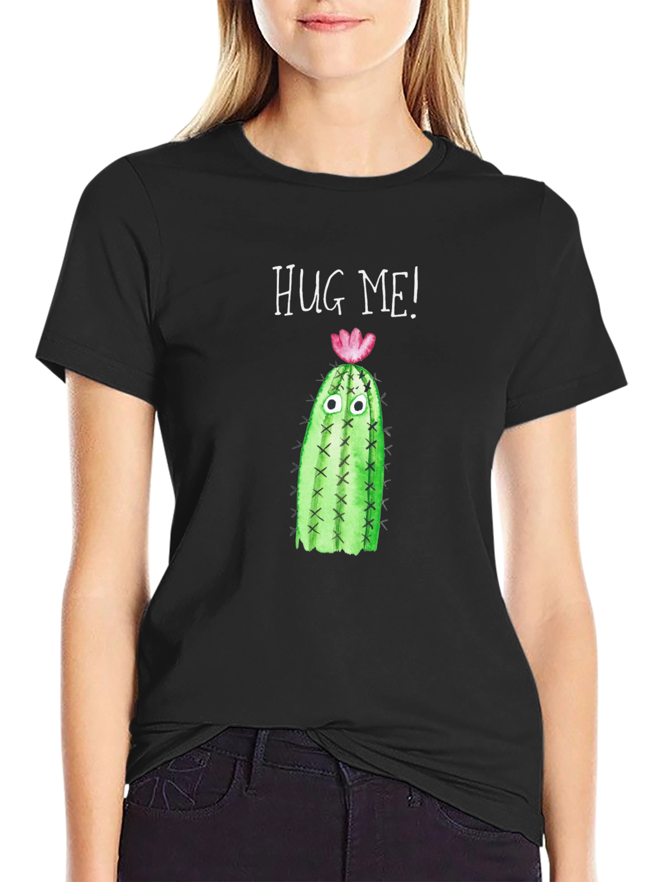 Hug Me Cactus T-Shirt - Funny Graphic Tee