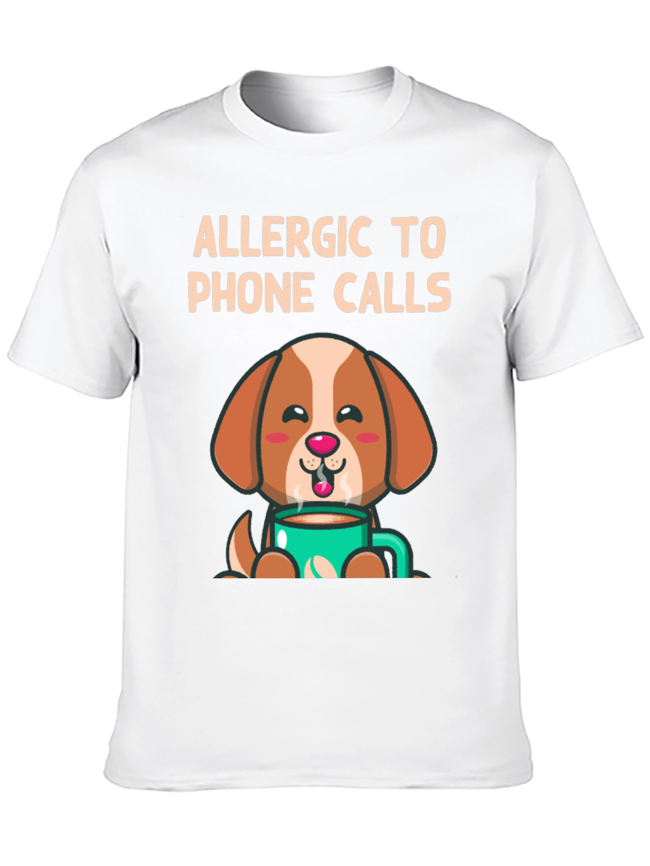 Allergic to Phone Calls Dog T-Shirt