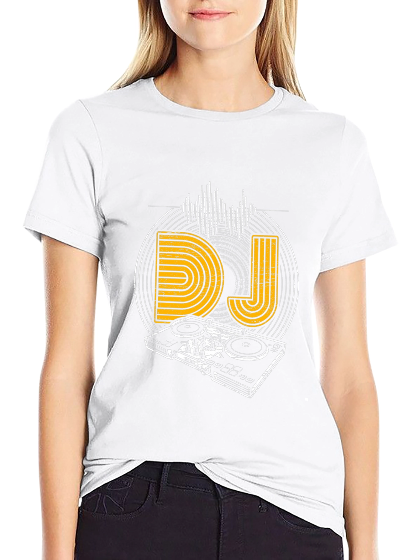 DJ Graphic Tee - Music Lovers Black T-Shirt