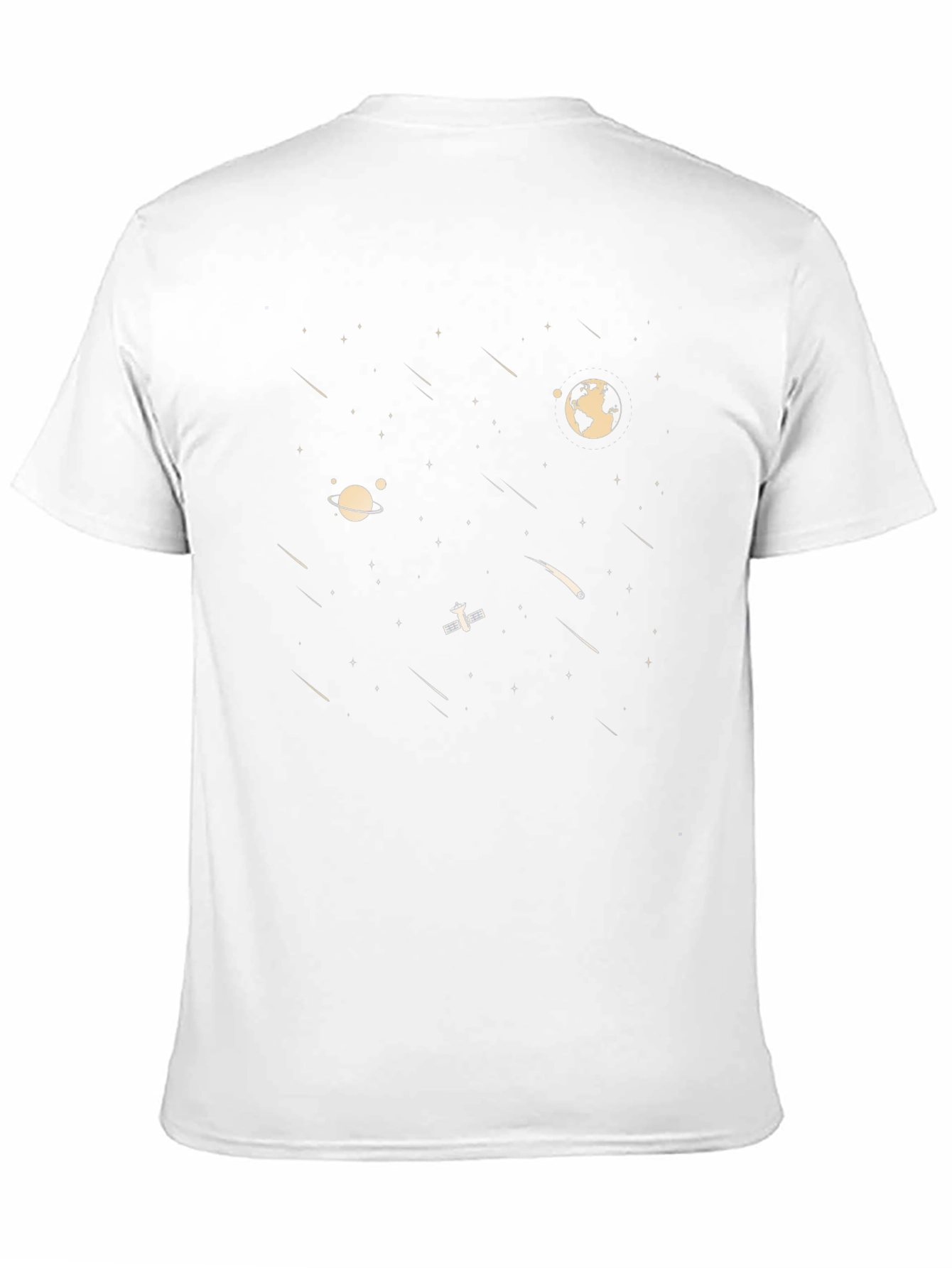 Space Graphic T-Shirt - Black Novelty Tee