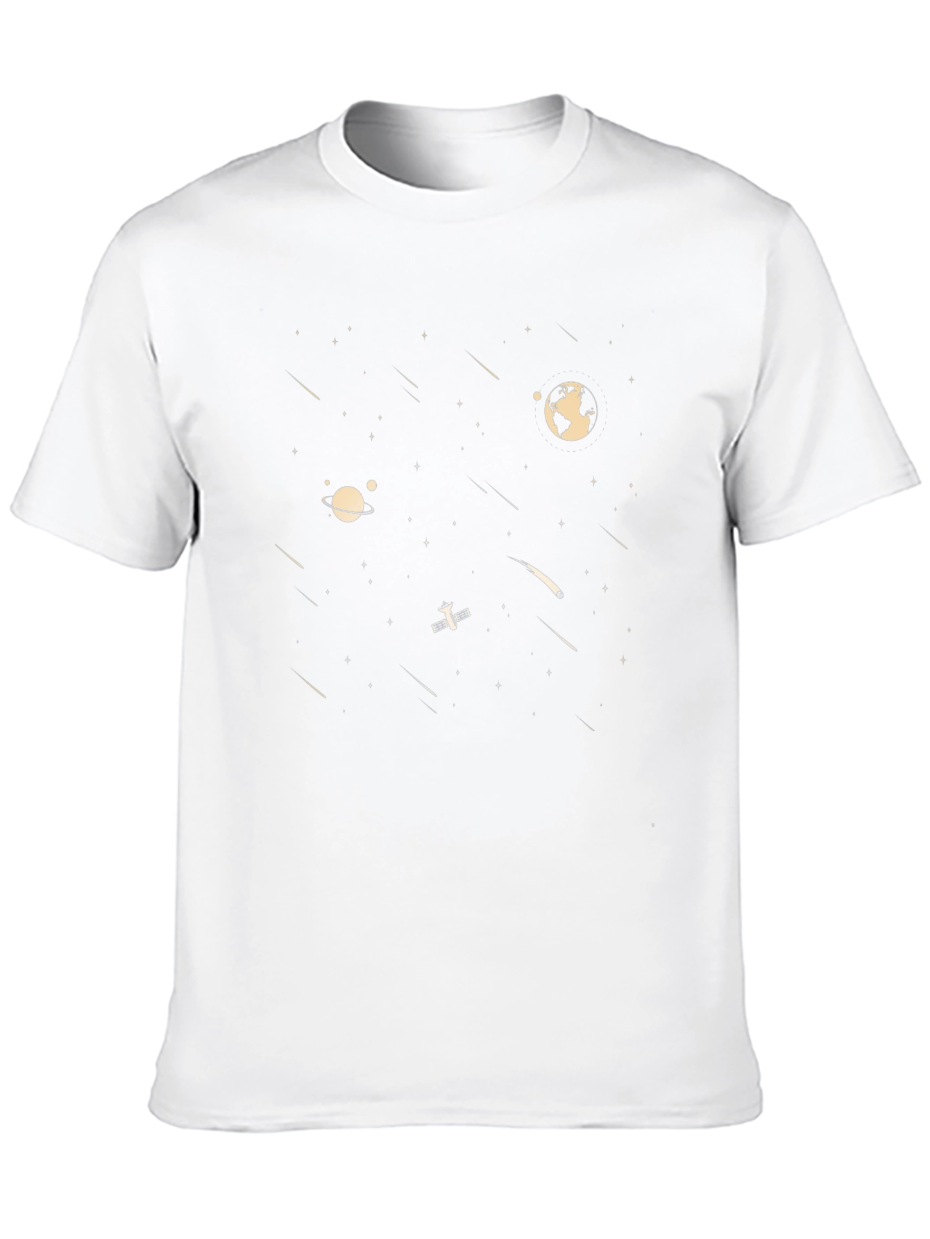 Space Graphic T-Shirt - Black Novelty Tee