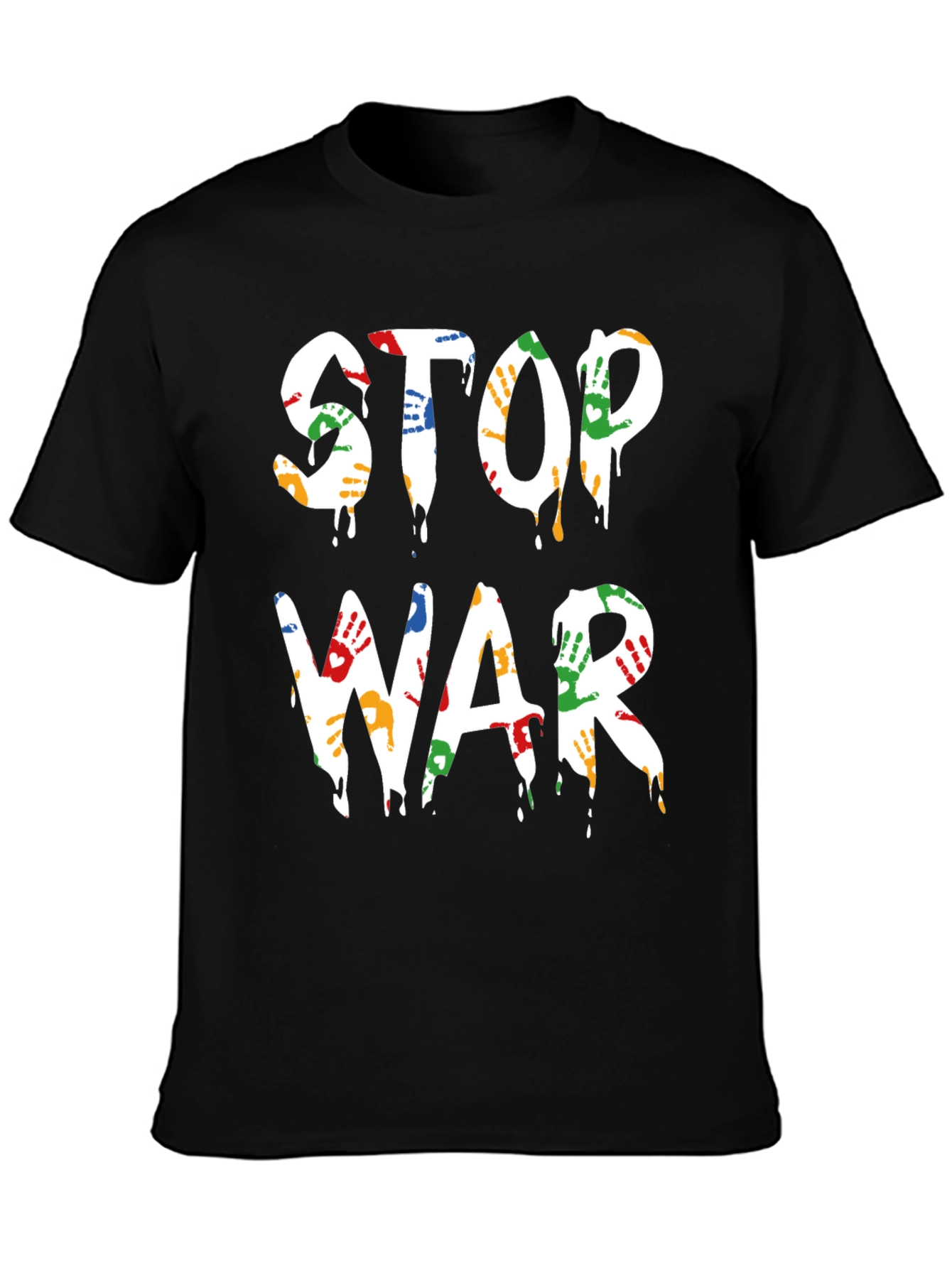 Stop War T-Shirt - Handprint Design